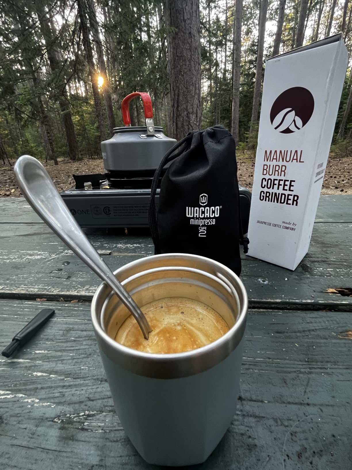 Wacaco Minipresso GR, Portable Espresso Machine, Compatible Ground Coffee, Hand Coffee Maker, Travel Gadgets customer photo 2