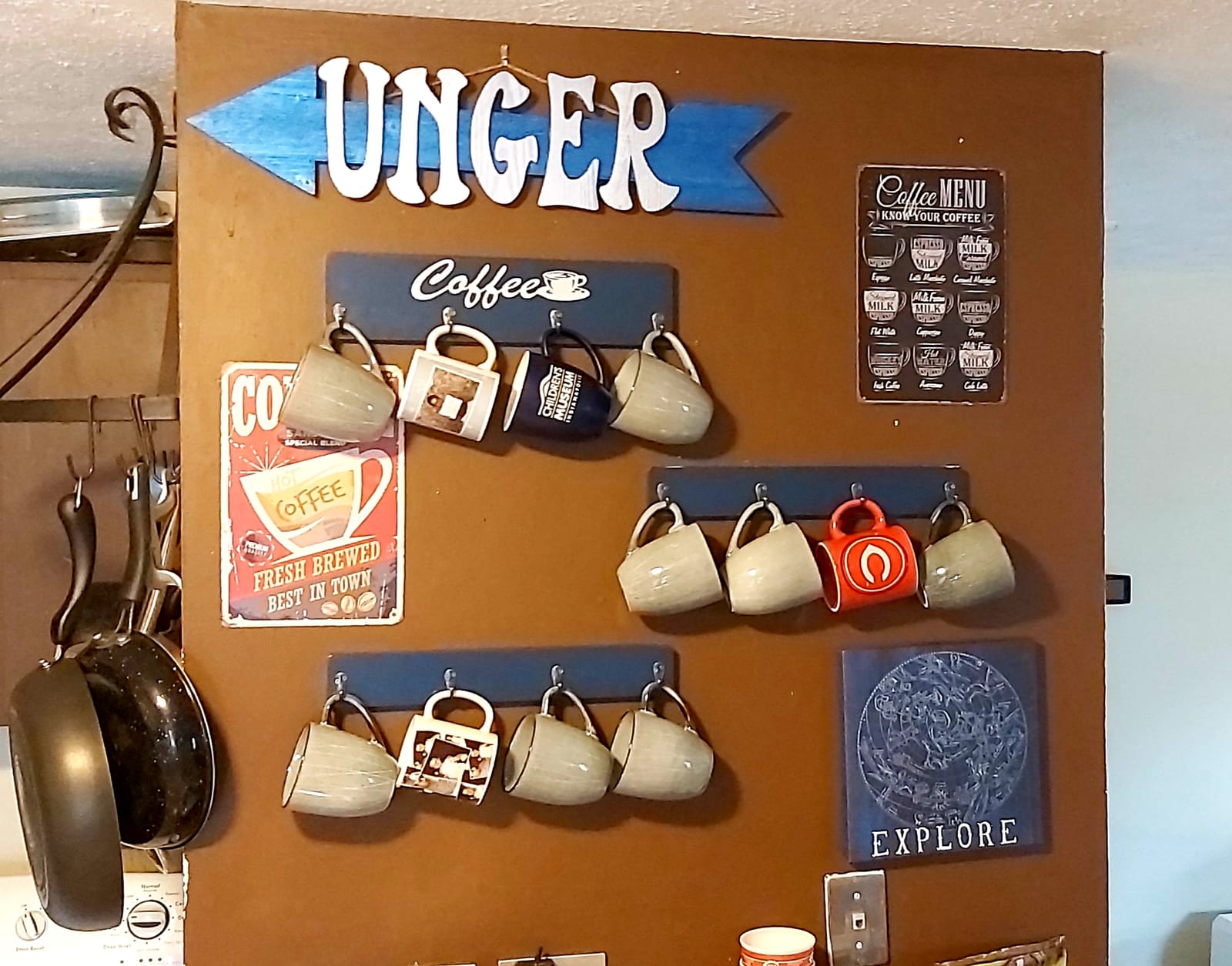 ERLOOD Coffee Menu Know Your Coffee Tin Sign Wall Retro Metal Bar Pub Poster Metal 12 X 8 customer photo 2
