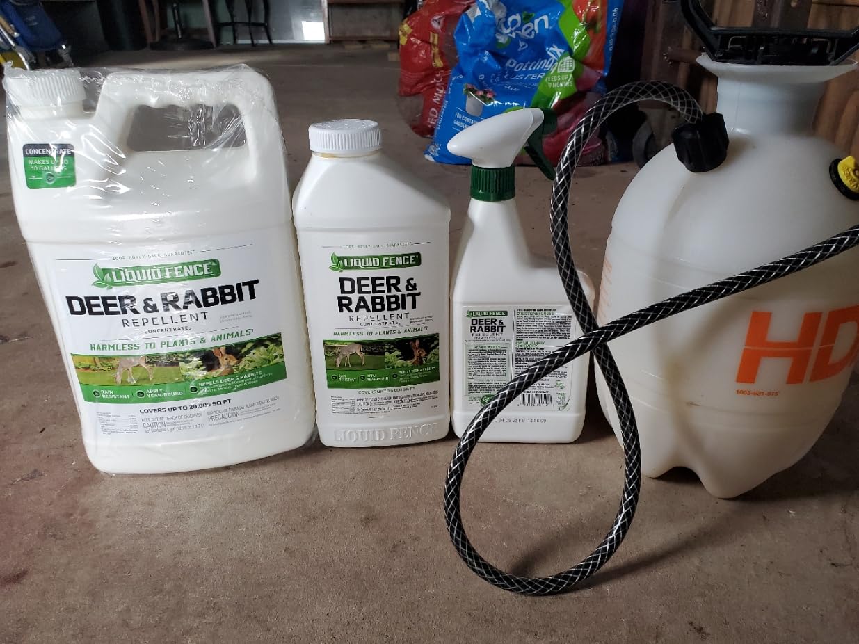 Liquid Fence Deer and Rabbit Repellent Concentrate, 32 Ounces customer photo 1