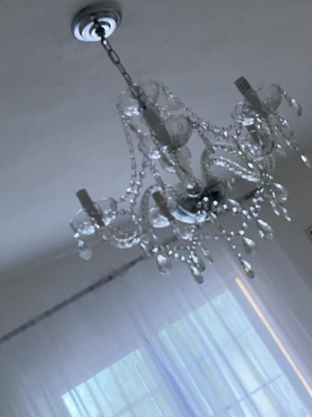 Saint Mossi Modern Contemporary Elegant K9 Crystal Glass Chandelier Pendant Ceiling Lighting Fixture - 5 Lights customer photo 2