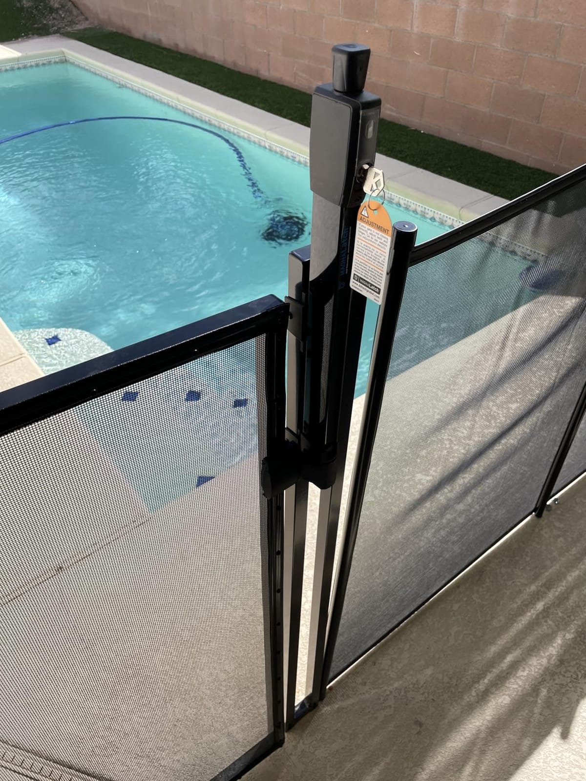 Life Saver Pool Fence GATE48R-DIYc DIY Removable Mesh Safety Fence for Pools, Brown customer photo 2