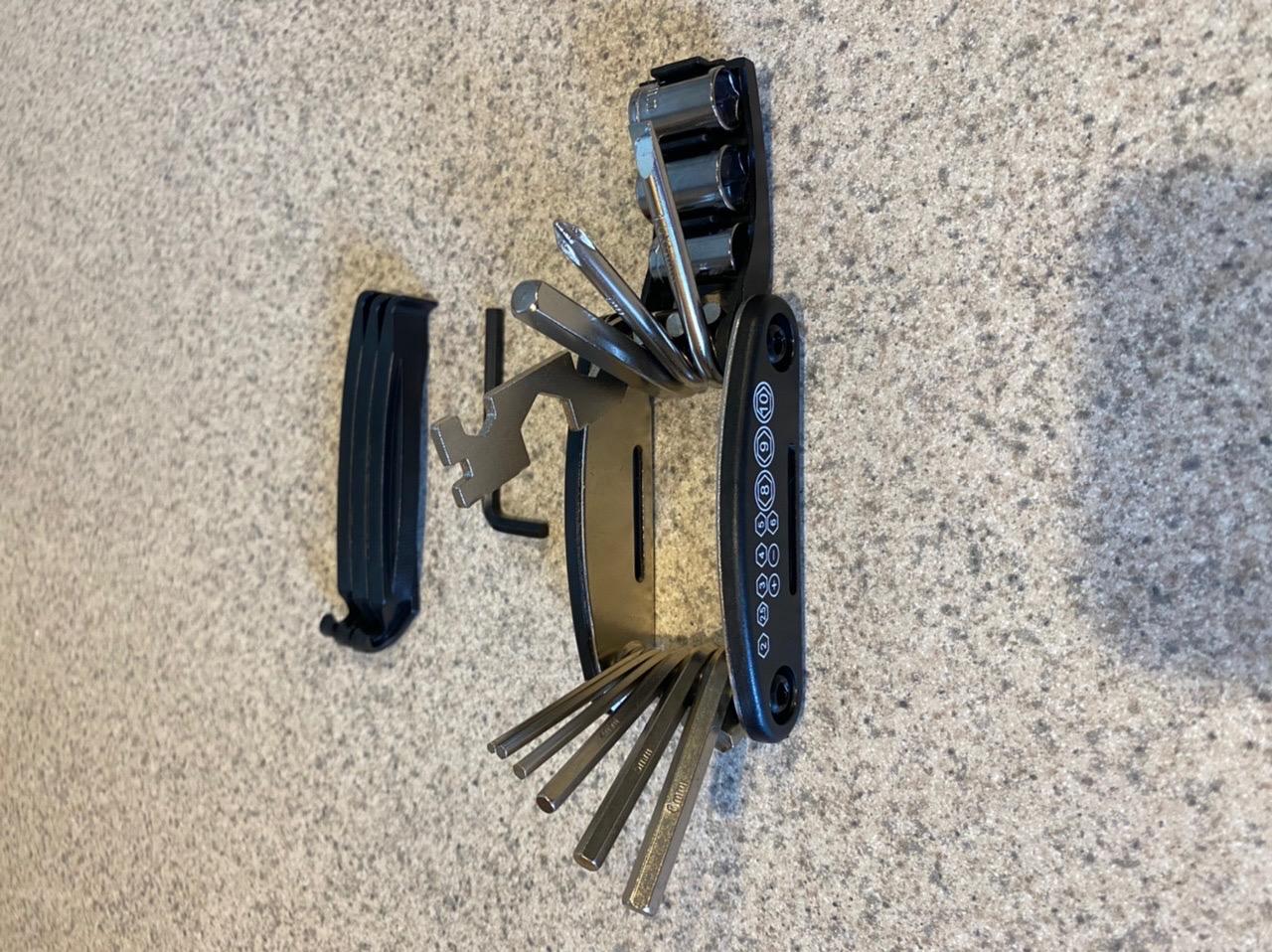 WOTOW 16-in-1 Bike Repair Tool Kit with Tire Levers and Hex Wrenches | Bicycle Multitool with Tire Levers, Compact Multi Function Tool for Roadside Repairs on Road and Mountain Bikes customer photo 1