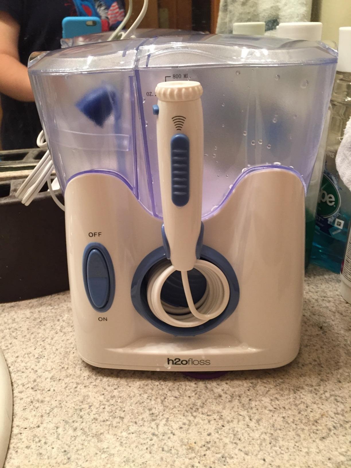 H2ofloss Countertop Water Flosser for Teeth, Oral Irrigator for Family Care customer photo 2