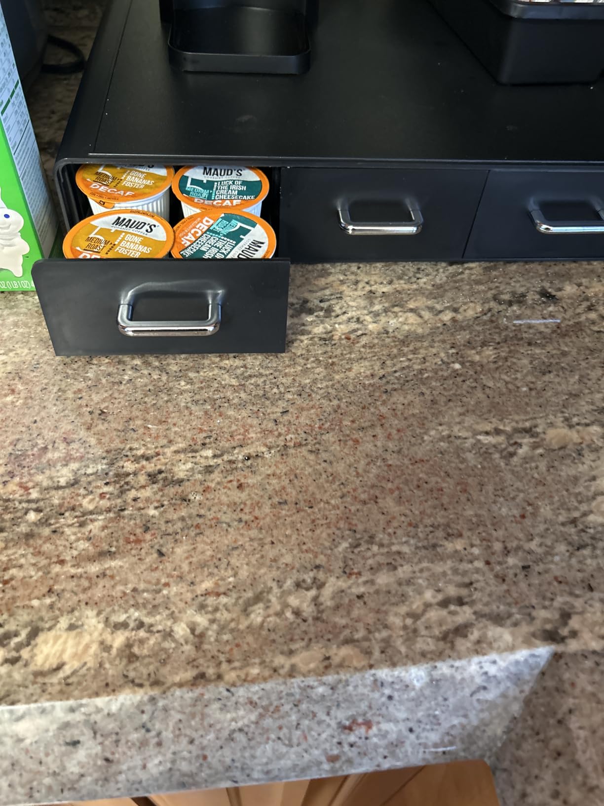 Amazon Basics K-Cup Compatible Coffee Pod Storage Drawer, 3 Easy-Open Drawers, 36 Pod Capacity, Black customer photo 1