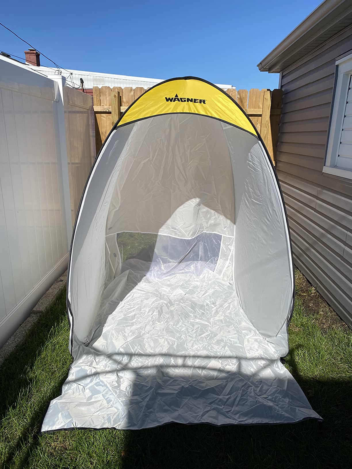 Wagner SprayTech Large Portable Spray Shelter and DIY Paint Booth | Large portable spray shelter helps contain overspray during DIY furniture, craft and hobby painting. customer photo 1