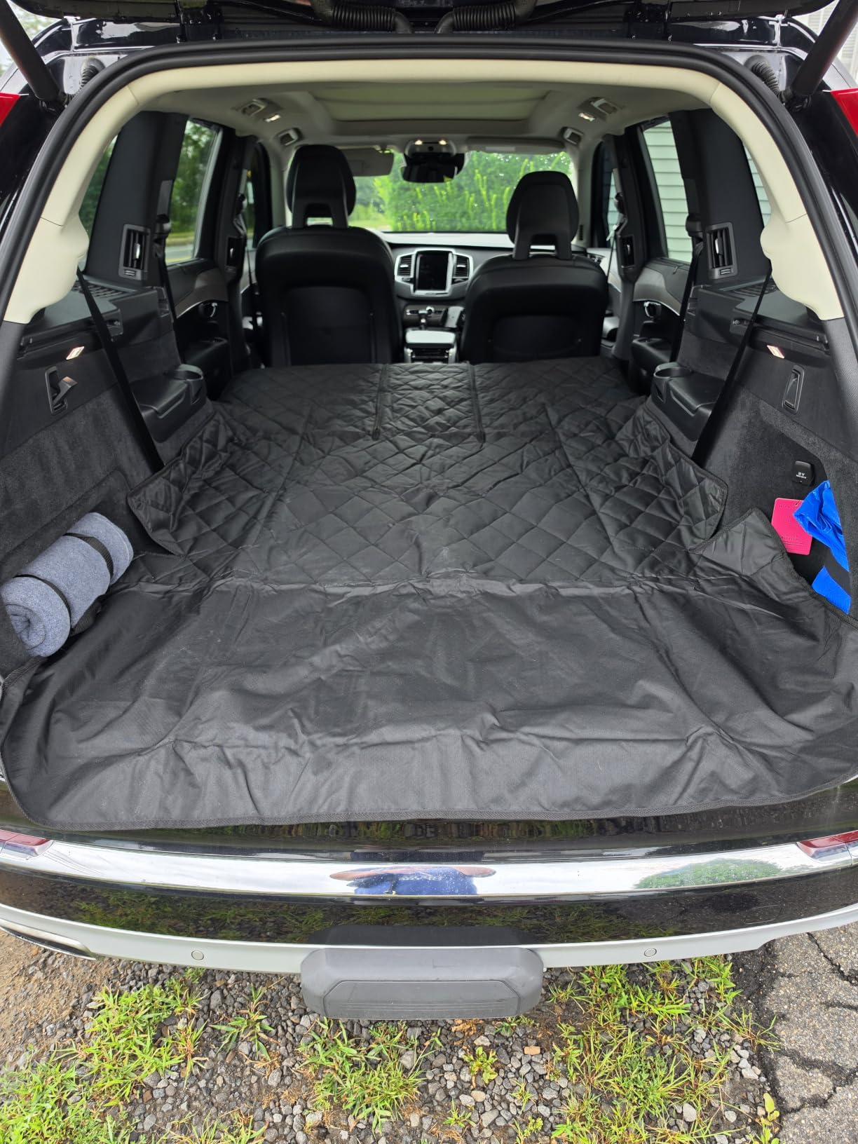 4Knines SUV Cargo Liner for Dogs, Fold Down Seats, Black Large customer photo 1