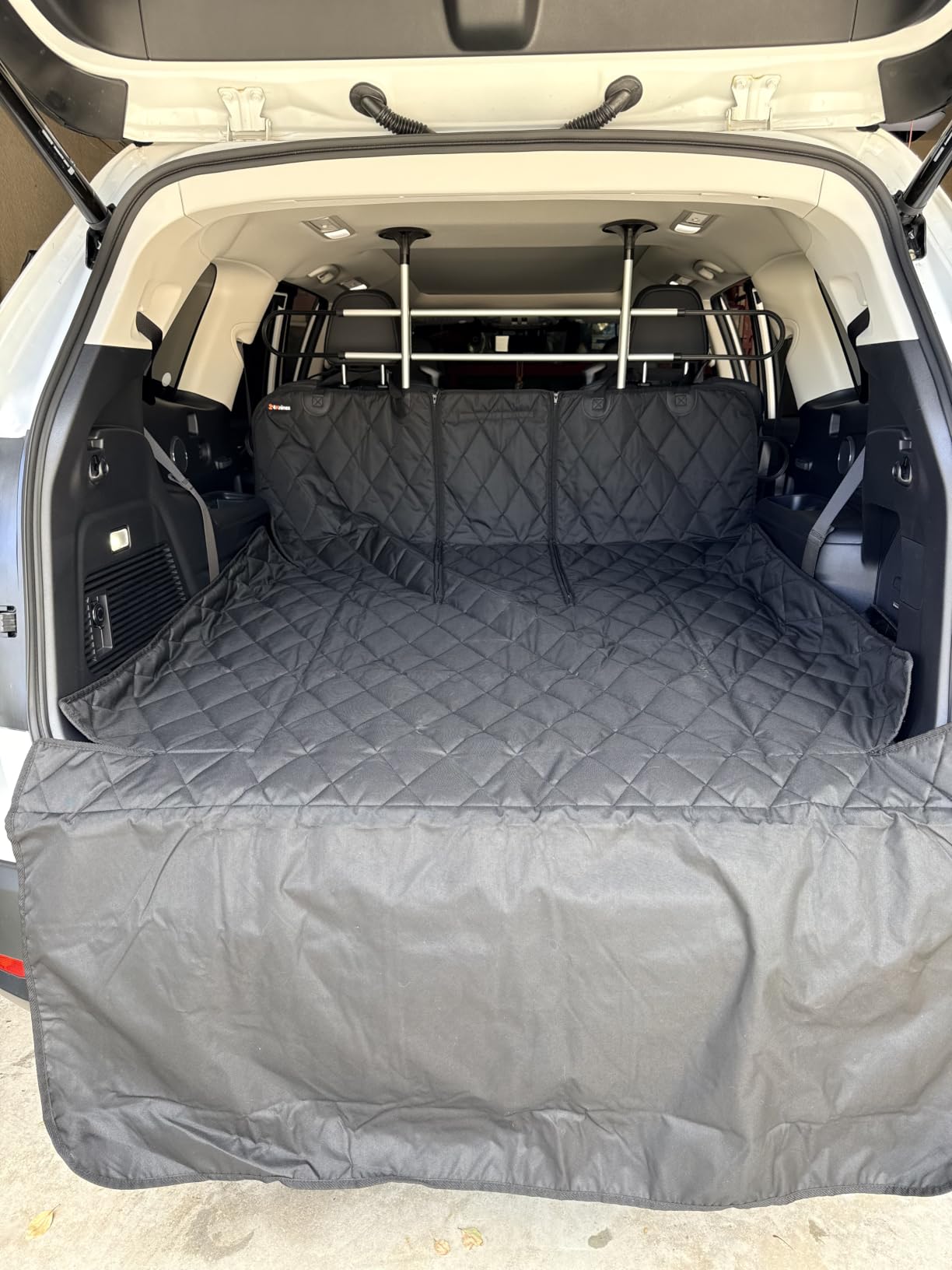 4Knines SUV Cargo Liner for Dogs, Fold Down Seats, Black Large customer photo 2