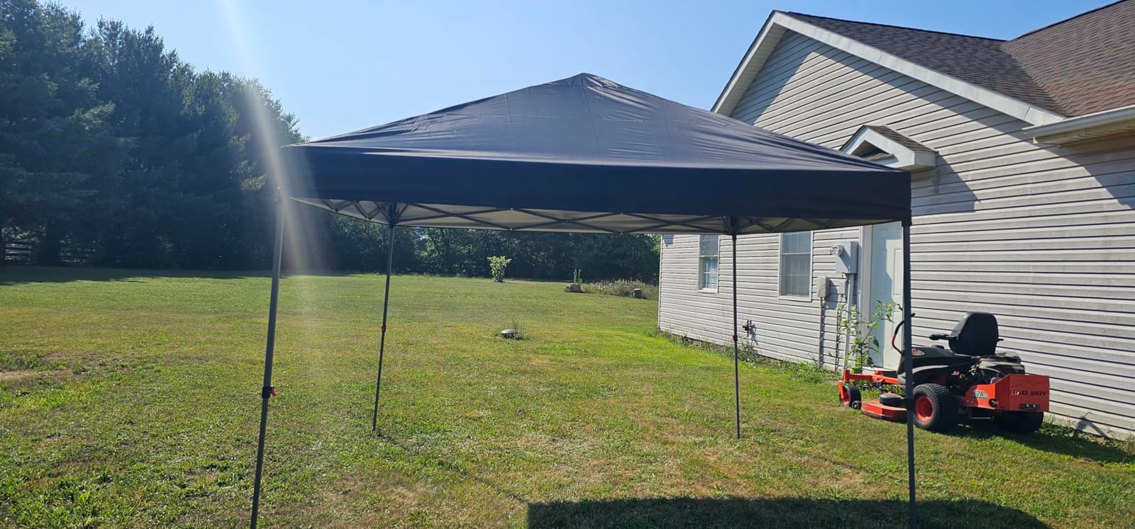 ABCCANOPY Pop Up Canopy - Outdoor Patio Portable Canopy Tent Heavy Duty for Backyard and Deck with 4 Sandbags(Black, 10x10) customer photo 1