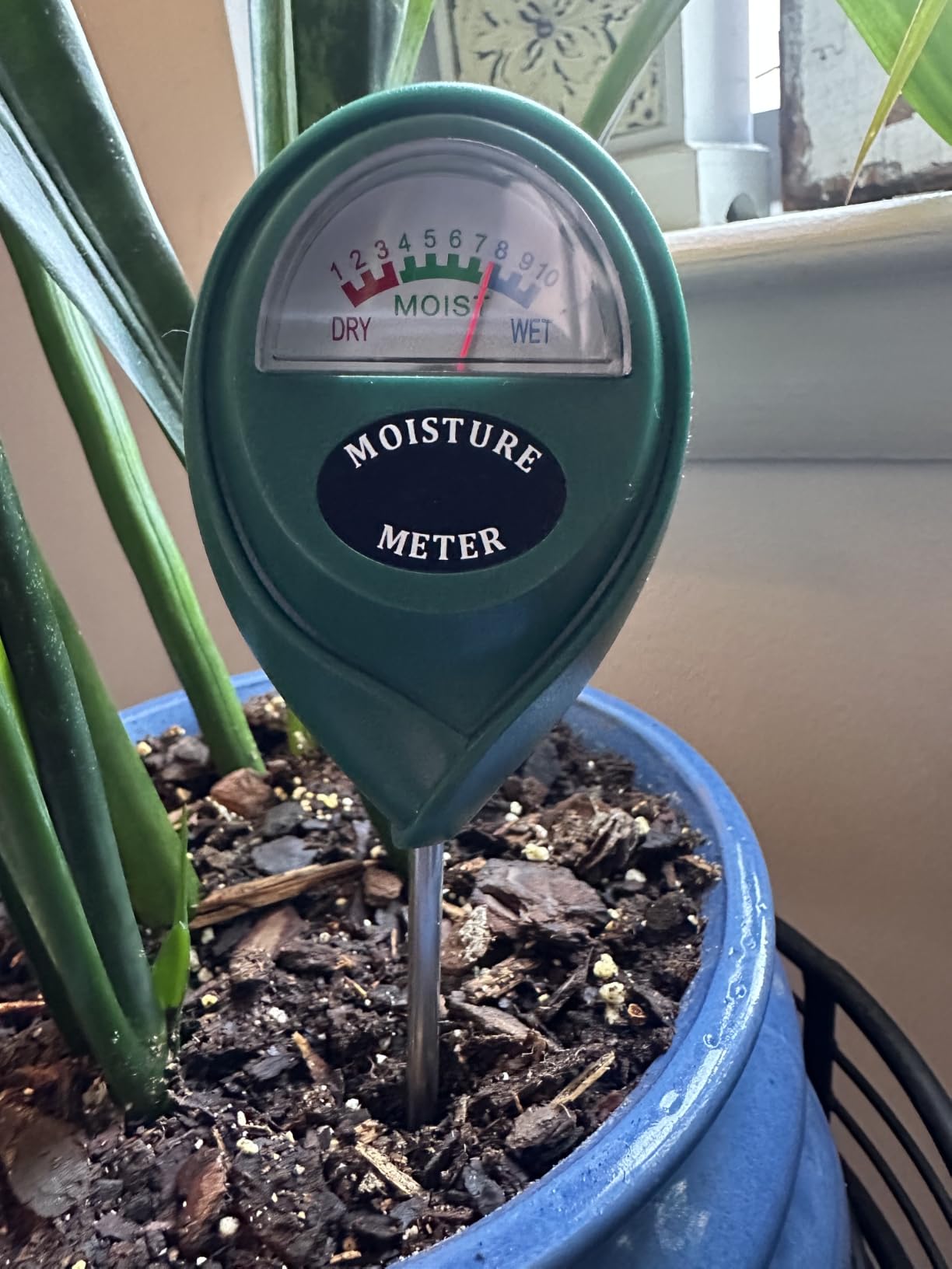 XLUX Plant Soil Moisture Meter, for Indoor and Outdoor use, Battery-Free | Since 2015, instant read, anti-rust 304 SST probe, Clear & Easy-to-Read Display, Single-Probe, less hurts to roots customer photo 1