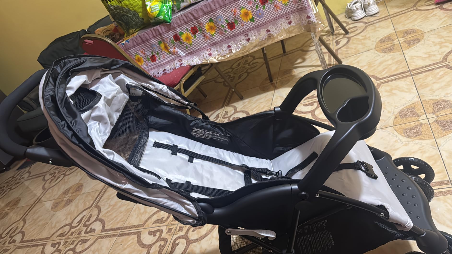 Kolcraft Cloud Plus Lightweight Umbrella Stroller for Toddlers with Reclining Seat, Large Storage Basket, Canopy, Infant & Parent Trays, Compact Fold for Summer Travel, Durable Frame, Slate Gray customer photo 2