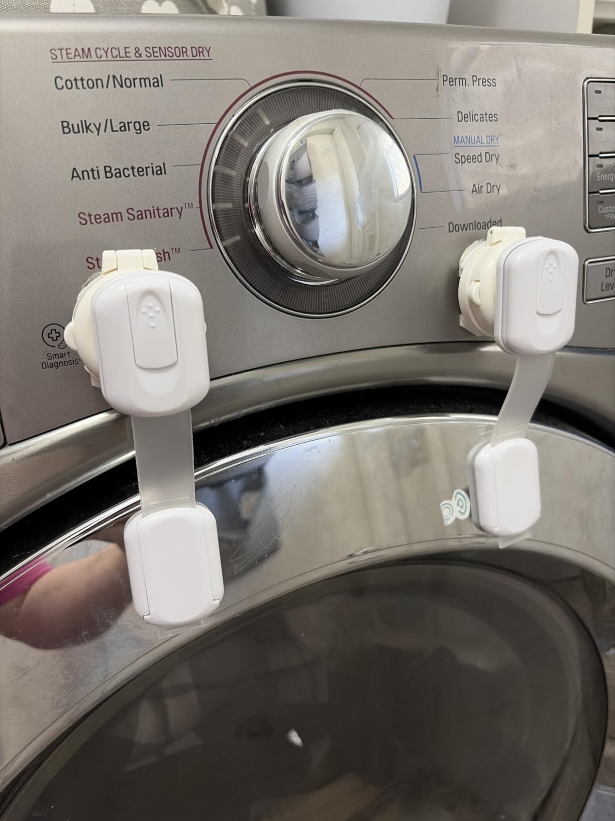 SKYLA HOMES Cabinet Strap Locks for Baby Proofing, 8 Pack, White customer photo 2