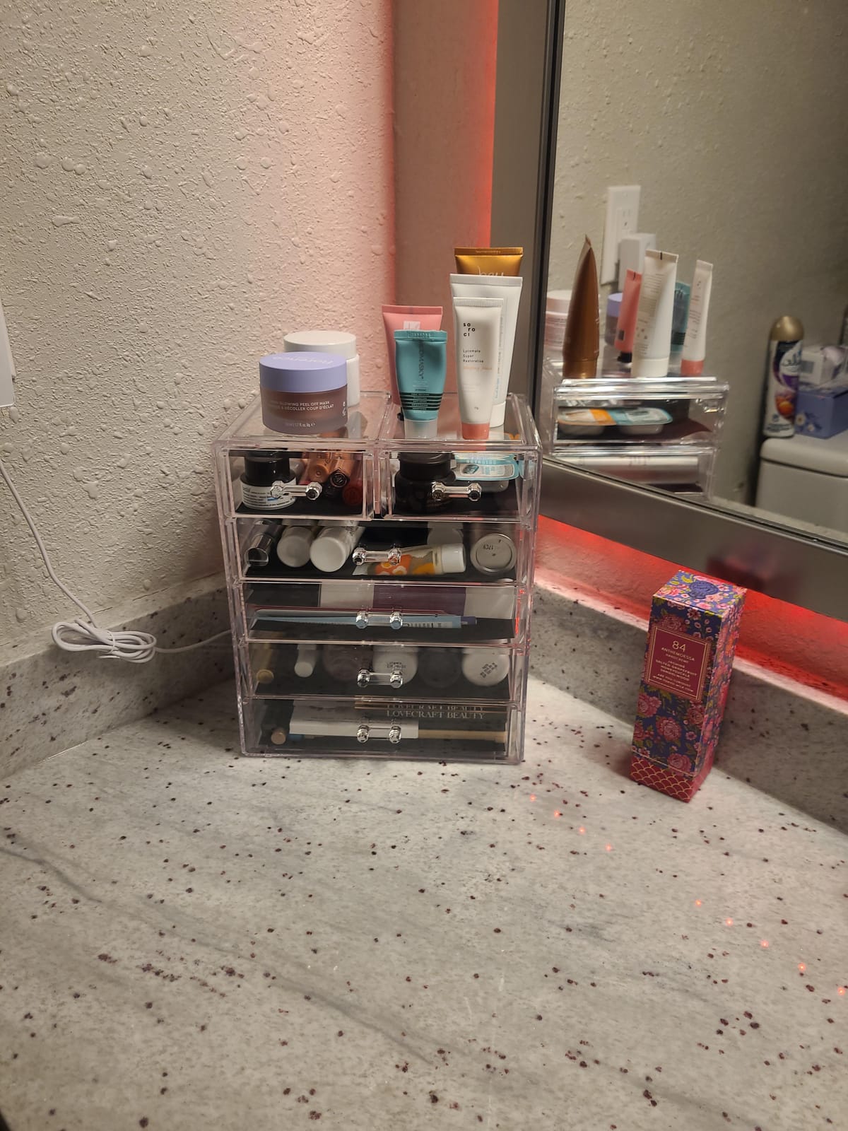 Sorbus 6-Drawer Makeup Organizer with Small & Wide Drawers (Clear) customer photo 2