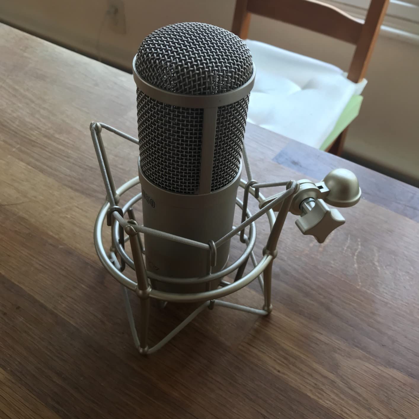 Microphone Shock Mount Mic Holder - Anti Vibration Spider Shockmount Compatible with Many Condenser Mics Like AT2020 MXL 770 MXL 990 Samson G Track Pro Rode Procaster NT1-A Neumann U87 etc. customer photo 2