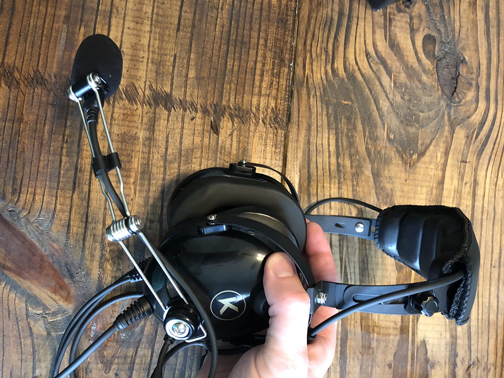 P1 Aviation Pilot Headset for Student Pilots Flight Schools Flight Instructors Features 24 db PNR Rating, Noise Canceling Microphone, Acoustic Foam Ear Cups, AUX Port Input with GA Dual Plugs customer photo 1