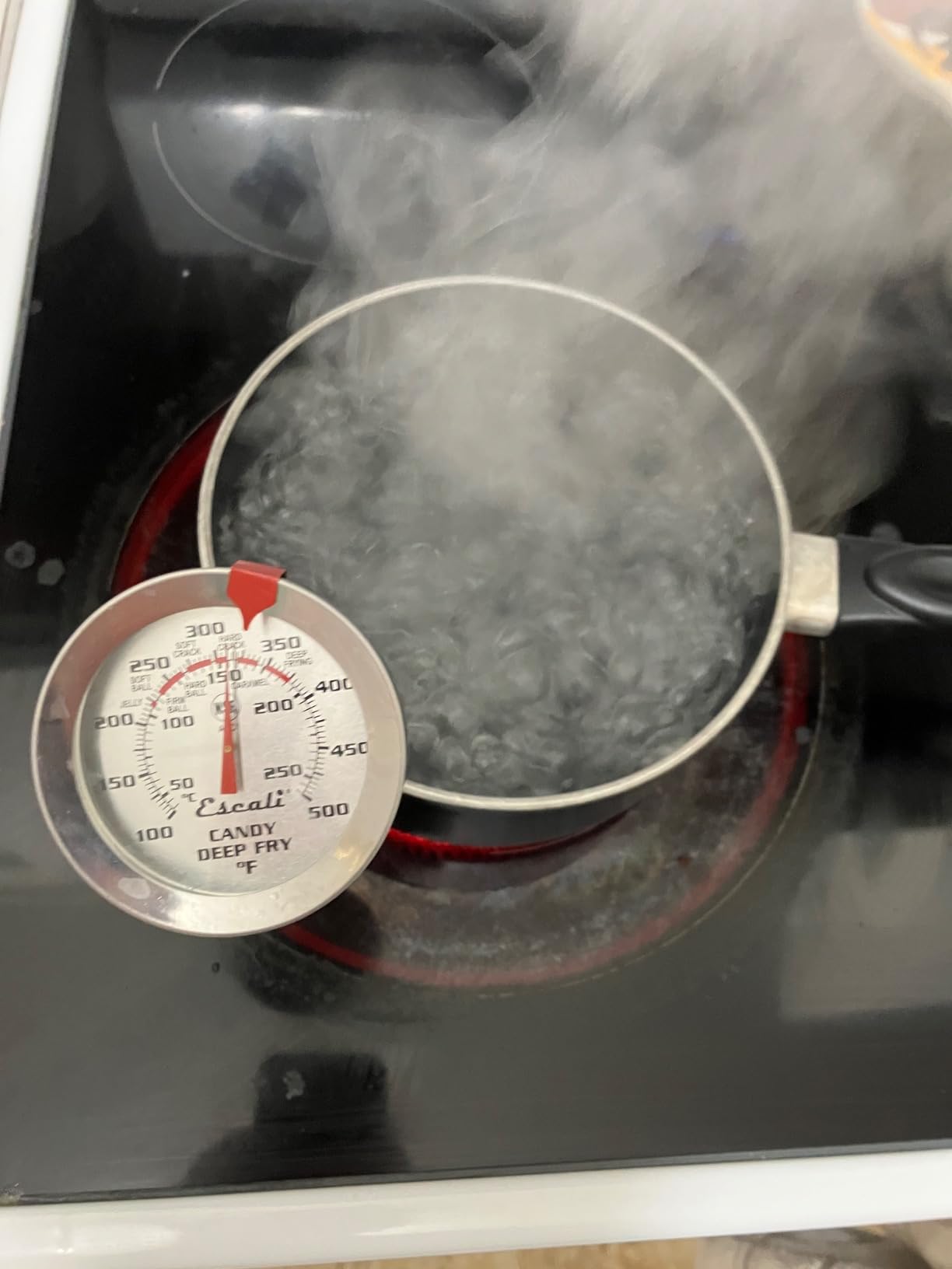 Escali AHC1 Stainless Steel Deep Frying and Candy Thermometer with Pot Clip, 5-Inch Probe with Candy Temperature Zones, NSF Certified customer photo 2