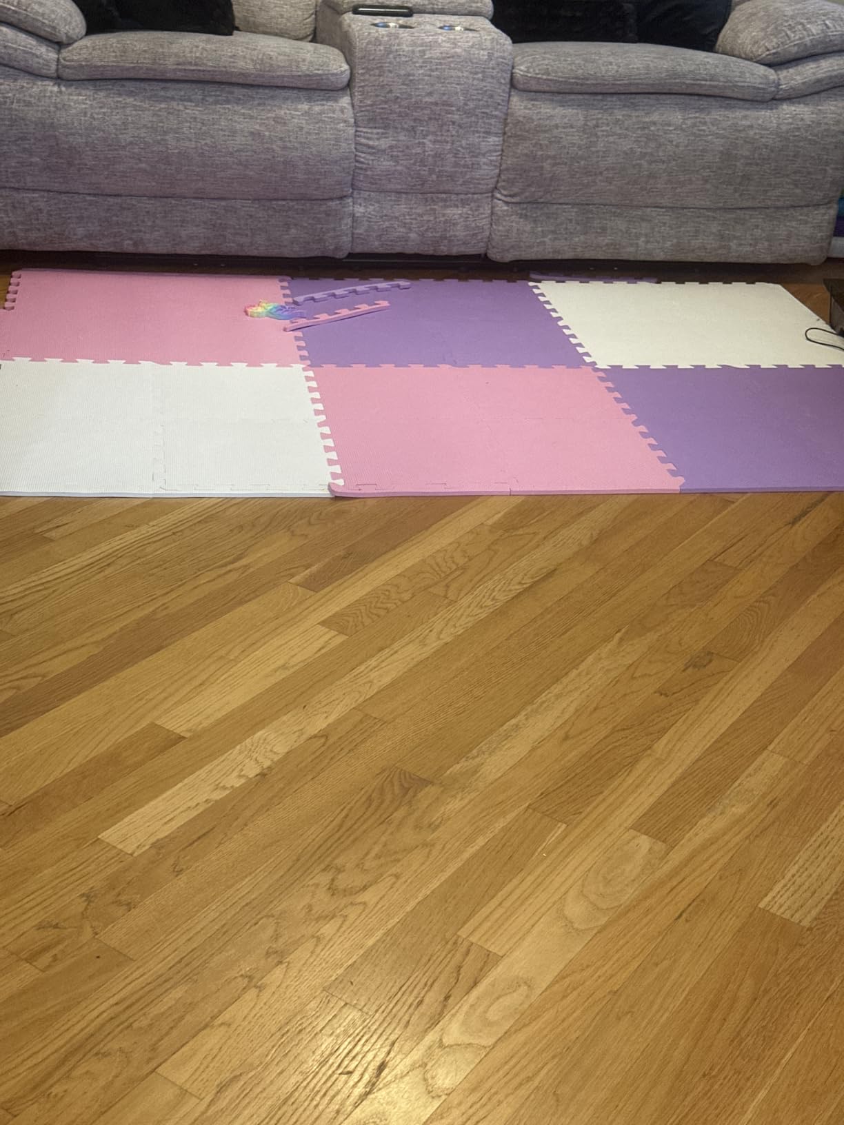 BalanceFrom Foam Floor Tiles for Kids - Non-Toxic Comfortable Baby Play Mat and Interlocking Foam Tiles for Crawling & Development, Soft Play Mat for Babies, 36 Tiles Cover 36 SQ SF customer photo 2