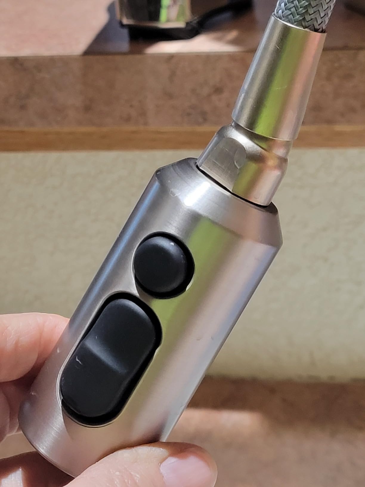 Moen Align Chrome One-Handle Pre-Rinse Spring Pulldown Kitchen Faucet with Pull Down Sprayer and Power Boost, 5923 customer photo 2