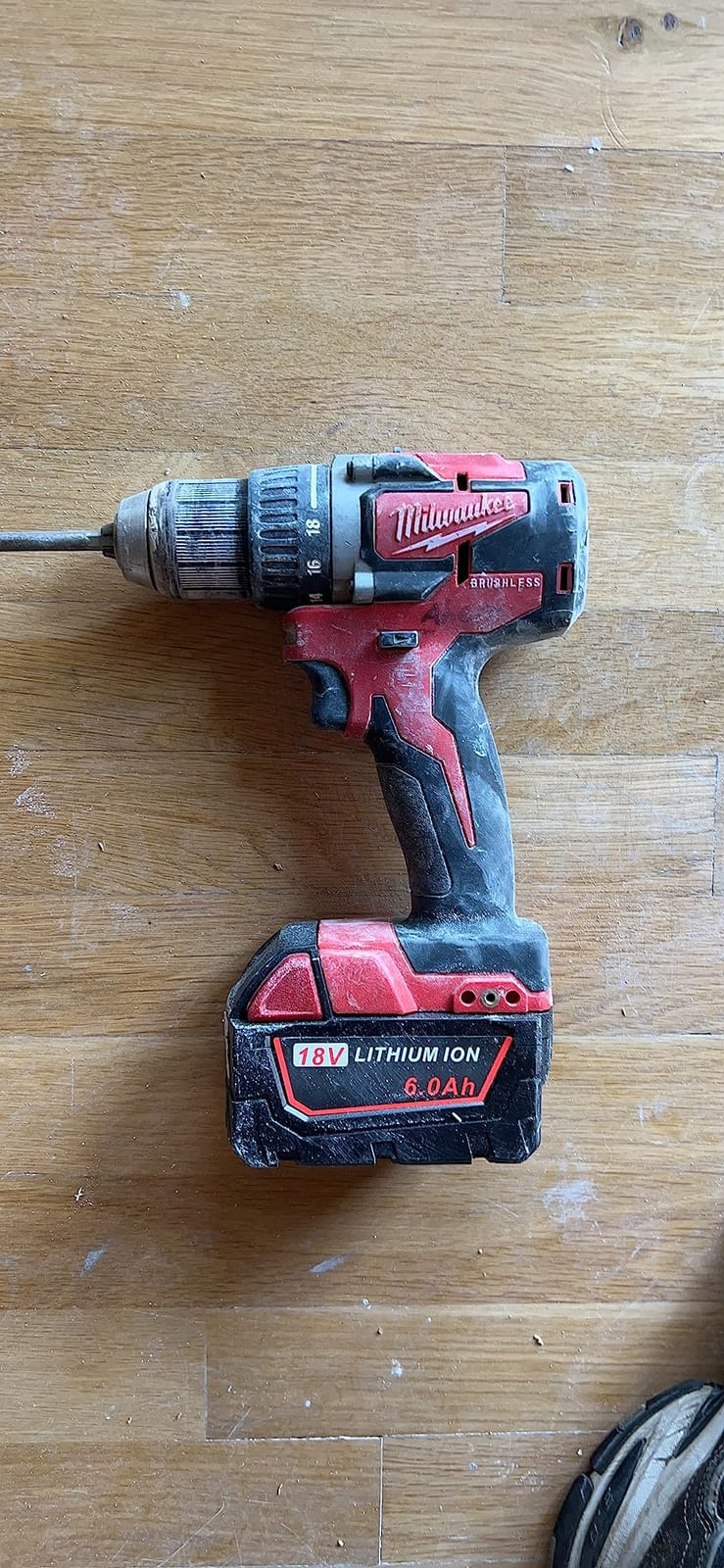 Milwaukee M18 18-Volt Lithium-Ion 1/2 in. Cordless Hammer Drill (Bare Tool Only), Black Red customer photo 2