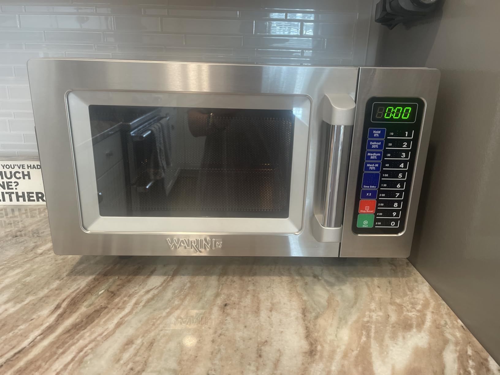 Waring Microwave Oven with 0.9 cu ft & 10 Programmable Memory Settings customer photo 2
