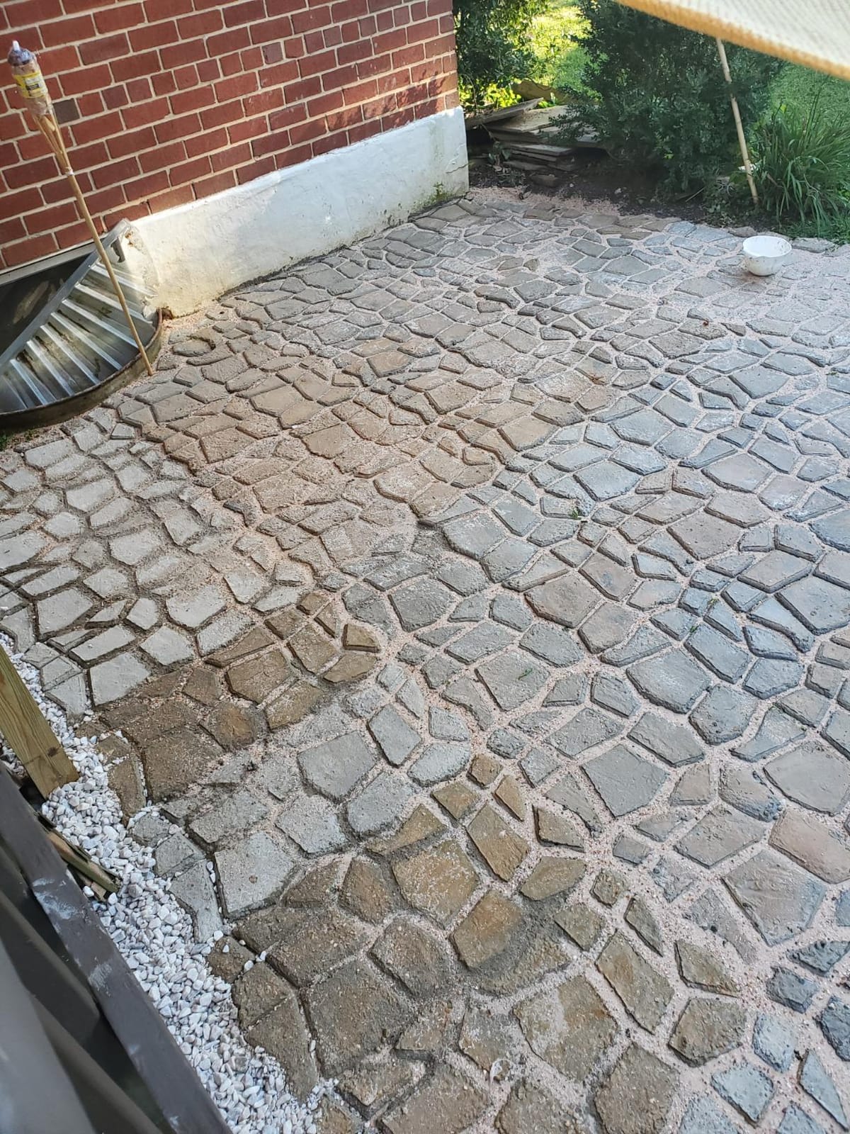 Walk Maker, Pathmate Stone Moldings Paving Pavement Concrete Molds Stepping Stone Paver Walk Way Mold for Patio, Lawn & Garden(Big Size:16.9 x 16.9 x 1.6 inch) customer photo 1