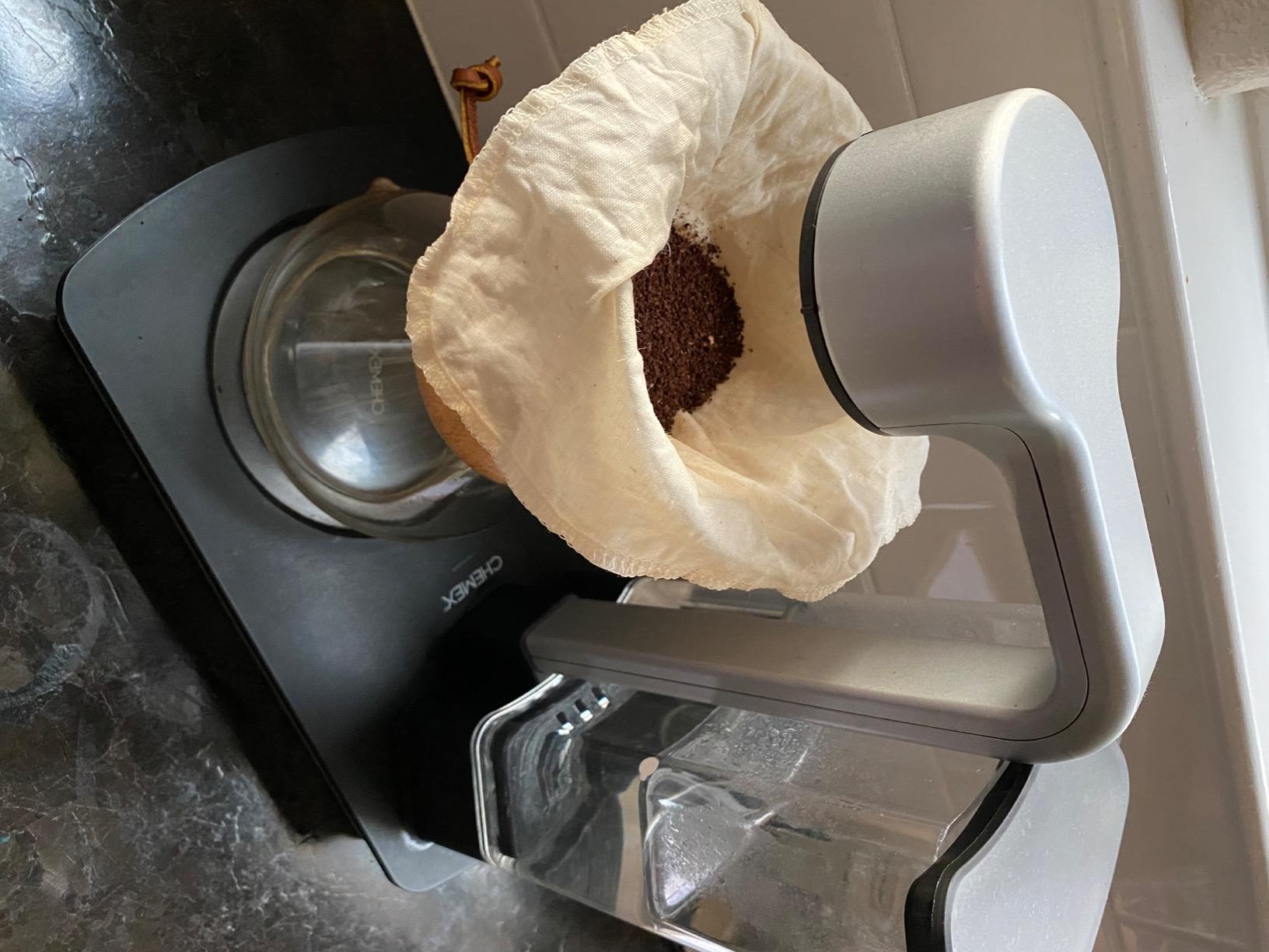 Cloth Reusable Cone Coffee Filter (Size #2) - Made in Canada of Hemp and Organic Cotton - Zero Waste, Eco-Friendly, Natural Filter for Drip Coffee Makers customer photo 1