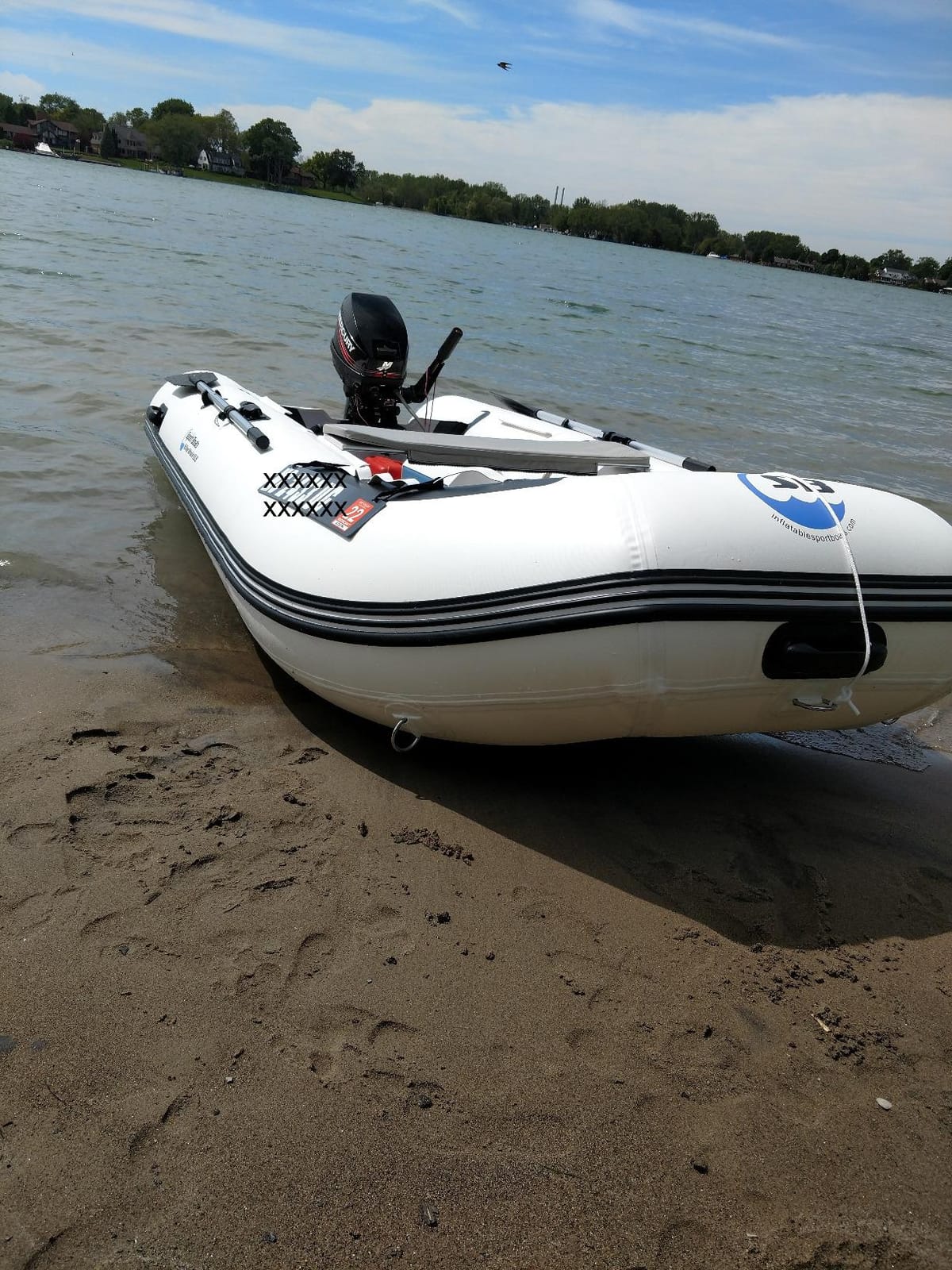 Killer Whale 10.8' Inflatable Dinghy | Aluminum Floor Dinghy with Durable Heat-Welded PVC | 5 Person Inflatable Dinghy | 15HP Motor Ready customer photo 2