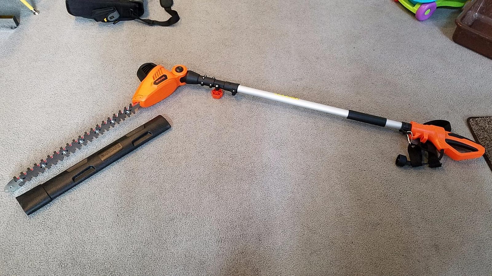 GARCARE Electric Pole Hedge Trimmer with 18 inch Dual-Action Laser Cut customer photo 2