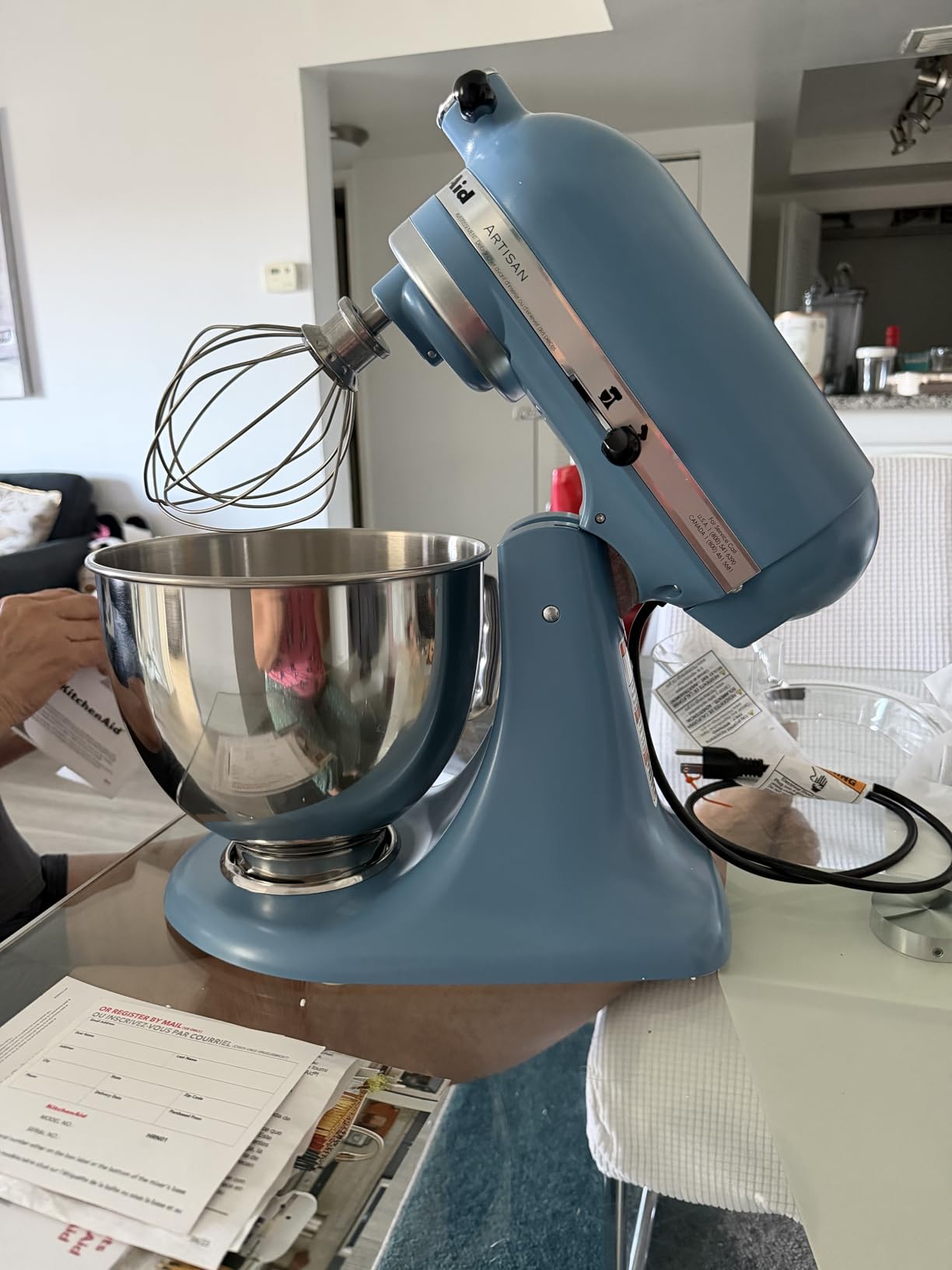KitchenAid Artisan 5-Qt Tilt Head Stand Mixer KSM150PS, Black Matte customer photo 2
