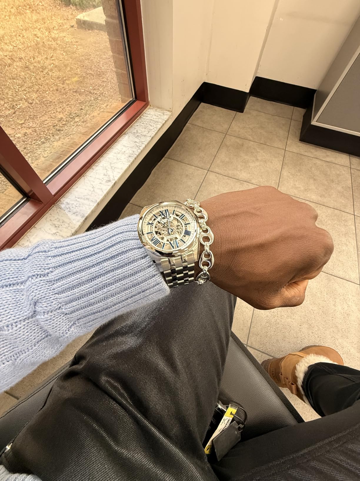 Bulova Men's Classic Sutton 3-Hand 21-Jewel Automatic Watch, 42 Hour Power Reserve, Skeleton Dial, Luminous Hands, 100M Water Resistant, 43mm customer photo 1
