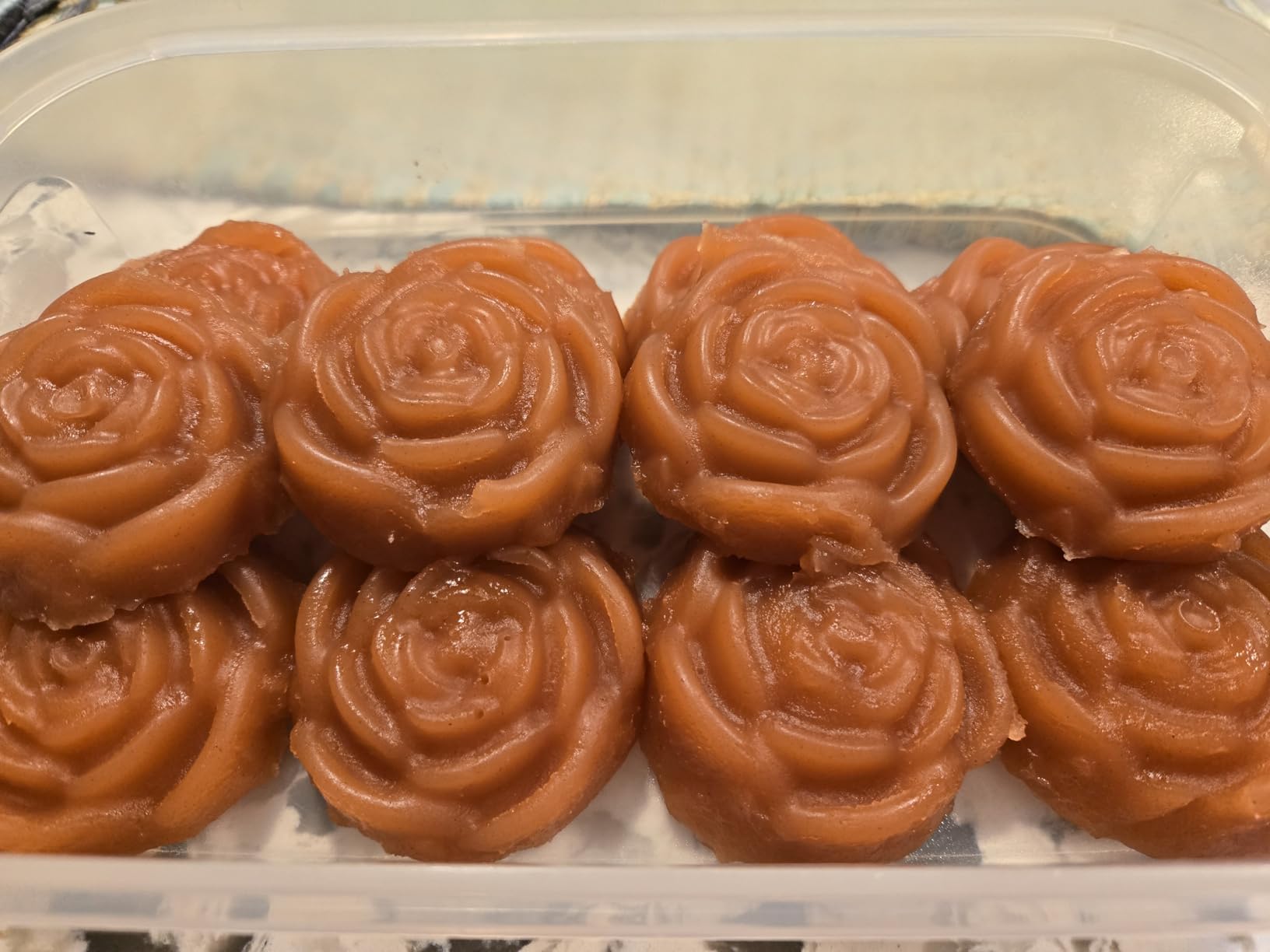 BAKER DEPOT Silicone Mold for Handmade Soap Cake Jelly Pudding Chocolate 6 Cavity Rose Flower Design, Set of 2 Pink customer photo 1