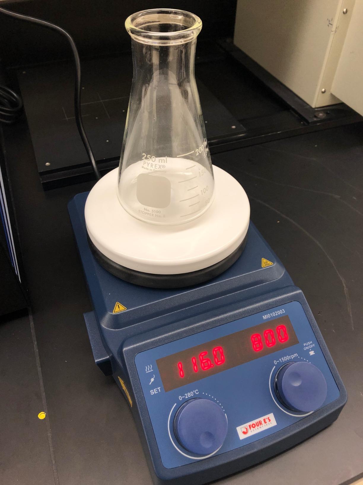 FOUR E'S SCIENTIFIC Magnetic Stirrer Hot Plate, 280℃/536°F, Max 5L, 110V | 100-1500rpm, 600W, 5 Inch Plate with Temp Probe Sensor & Stir Bar customer photo 2