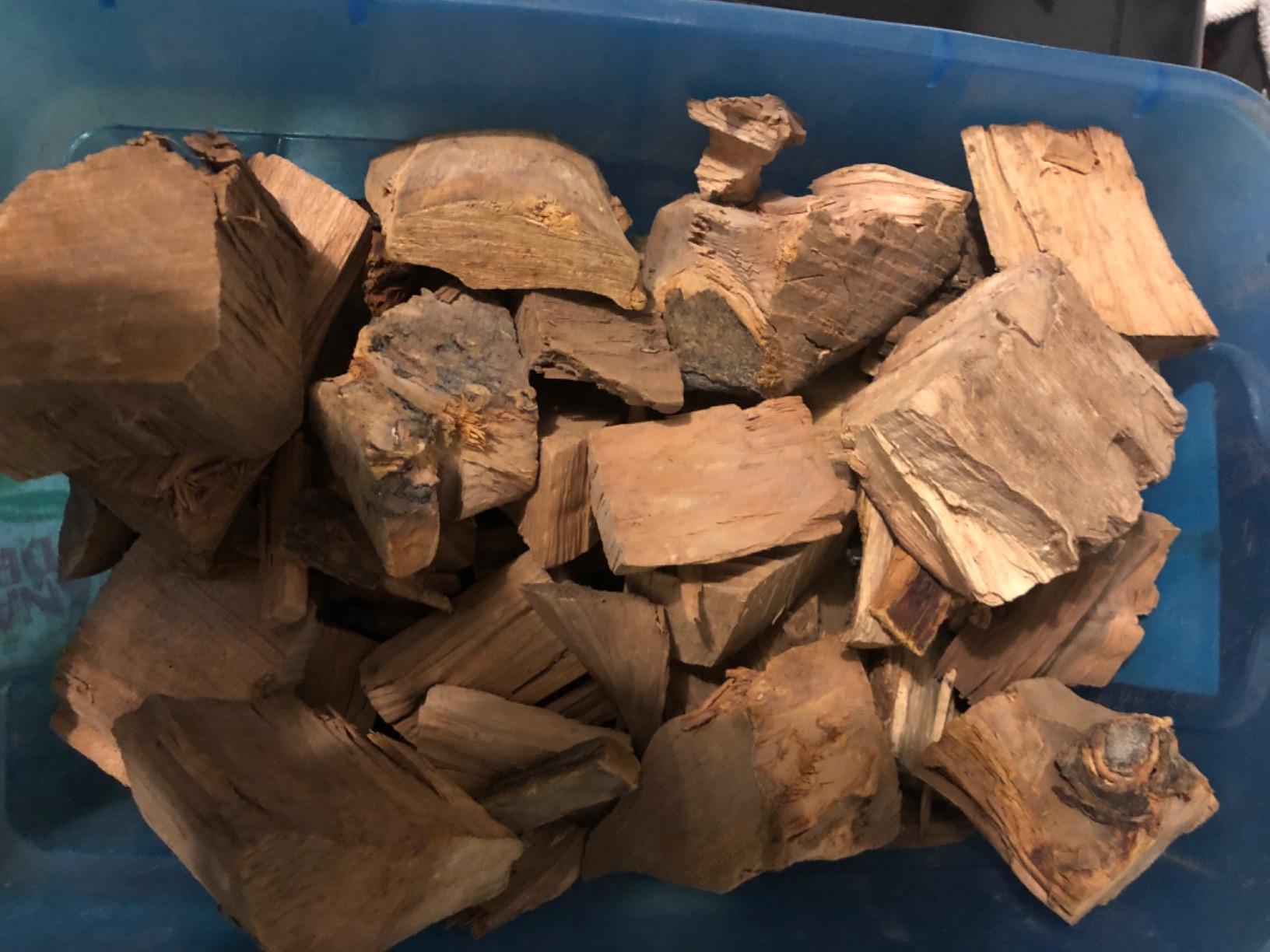 Weber Pecan Wood Chunks, Outdoor Cooking Fuel, 4 lb | Premium BBQ Smoking & Grilling Fuel for Rich, Sweet Pecan Flavor - Ideal for Beef, Lamb, Poultry, Pork & Fish - Long Lasting customer photo 1