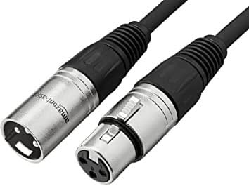 Amazon Basics XLR Microphone Cable for Speaker or PA System, Recording Studio, All Copper Conductors, Low Noise, 10 ft, Black customer photo 1