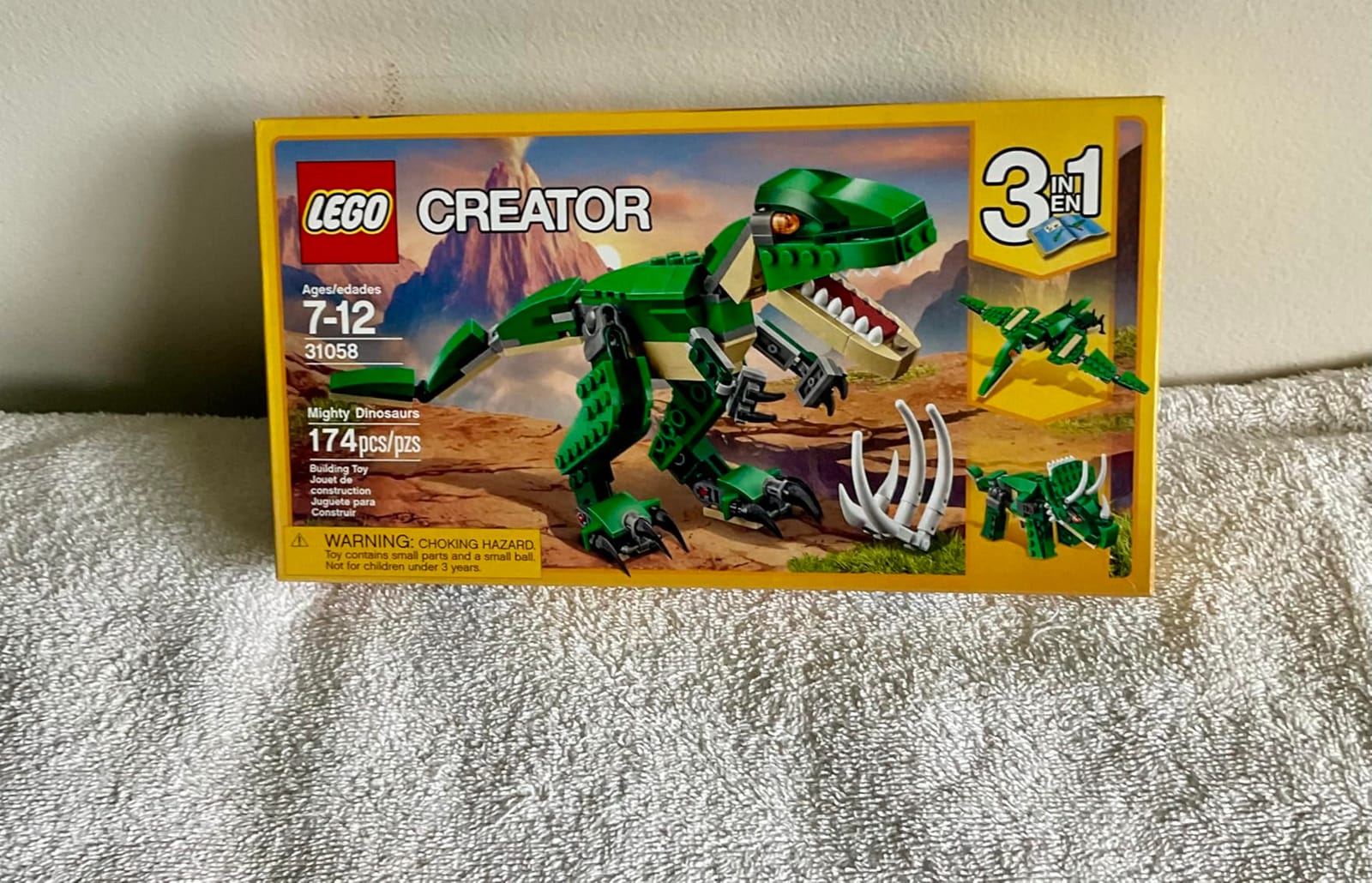 LEGO Creator 3 in 1 Mighty Dinosaur Toy, Transforms from T. rex to Triceratops to Pterodactyl Dinosaur Figures, Great Gift for 7-12 Year Old Boys & Girls, 31058 customer photo 1