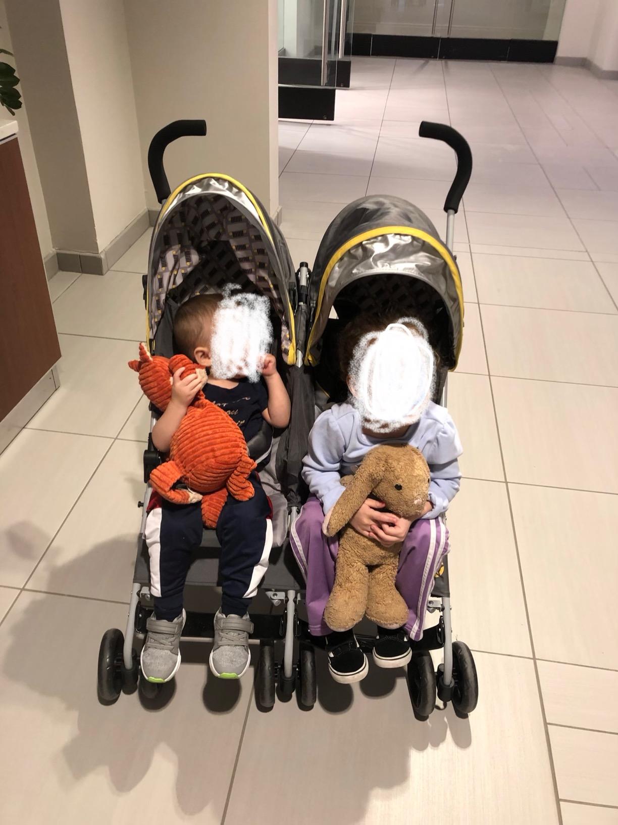 Jeep Scout Double Stroller, Charcoal Galaxy customer photo 2