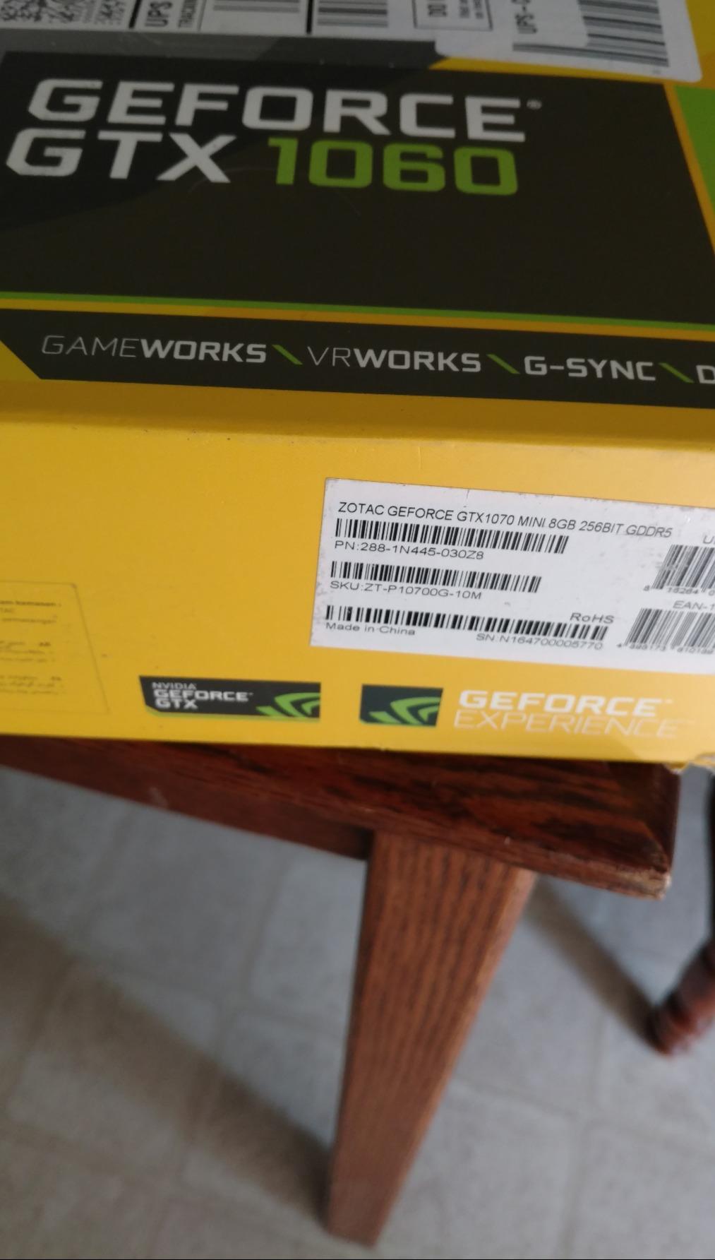 ZOTAC GeForce GTX 1070 Mini 8GB GDDR5 VR Ready Super Compact Gaming Graphics Card (ZT-P10700G-10M),Black customer photo 2