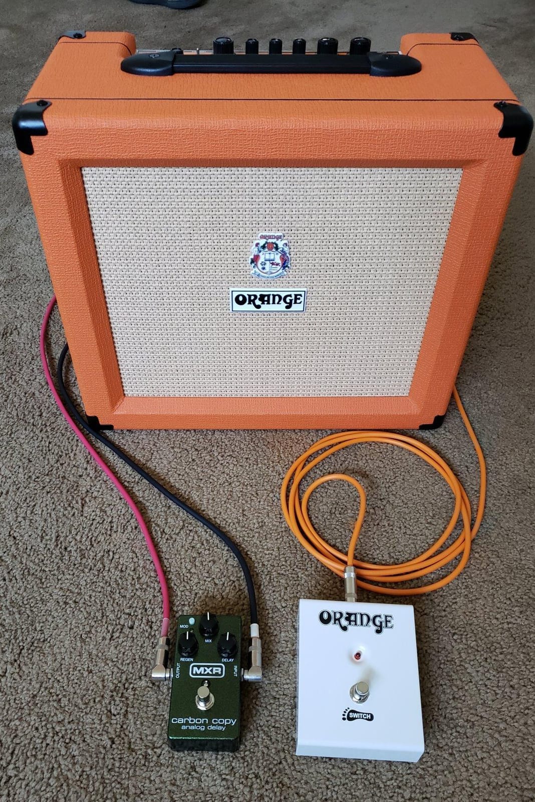 Orange Crush 35 2 Channel Reverb Cab Sim 35 Watts, Orange customer photo 2