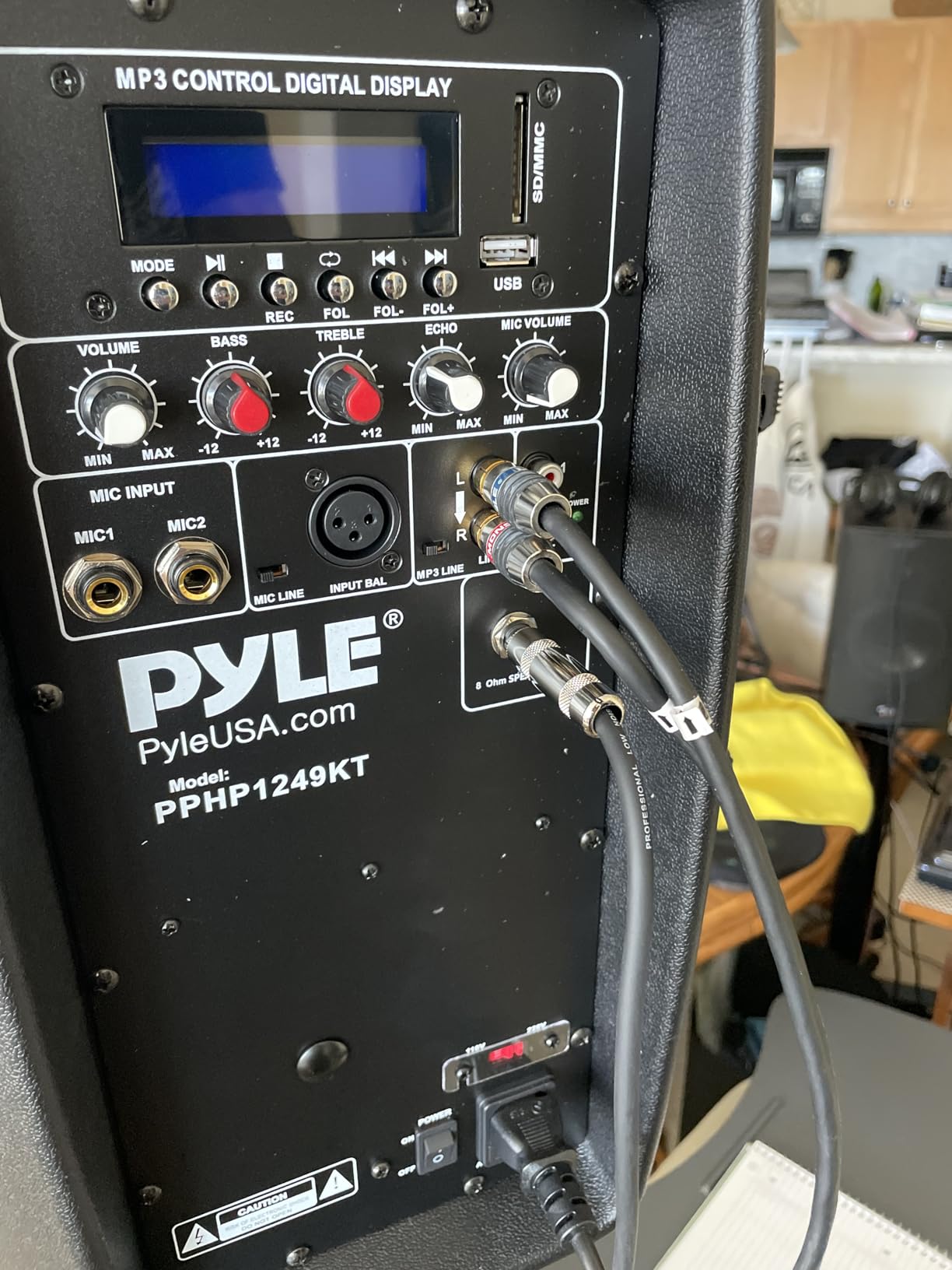 Pyle Active + Passive PA Systems - Dual 8inch 700 Watt Max Power Output Speaker with Microphone, Bluetooth Wireless Streaming, MP3/USB/SD/AUX Readers, Speaker Stands- Pyle PPHP849KT customer photo 1