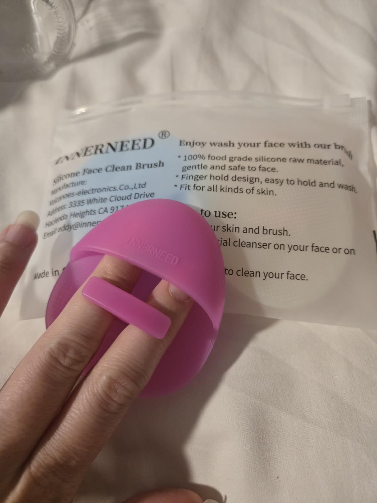 Super Soft Silicone Face Cleanser and Massager Brush Manual Facial Brush customer photo 1