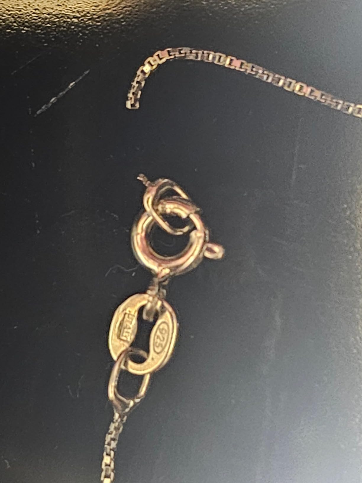 GILDED Sterling Silver Necklace with Natural Round-Cut Black Diamond and Heart Shaped Pendant, 18-inch White Silver Chain, 1/4 Carat Total Weight Diamonds, Elegant Gift Box Included customer photo 2