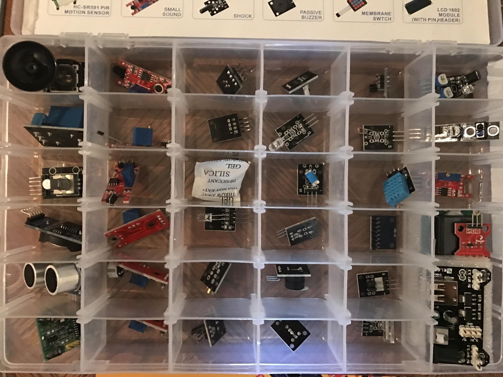 ELEGOO 37-in-1 Sensor Modules Kit with Tutorial Compatible with Arduino customer photo 1