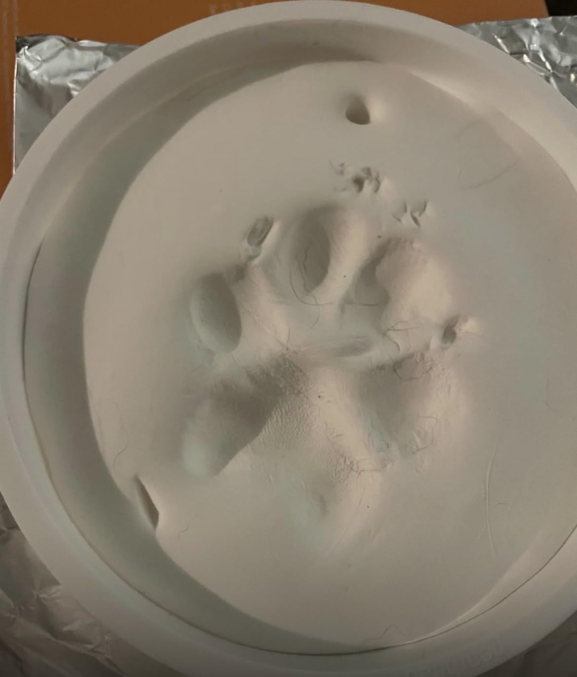 Pearhead Pet Paw Print Keepsake Ornament Kit, No-Bake Clay Kit customer photo 2