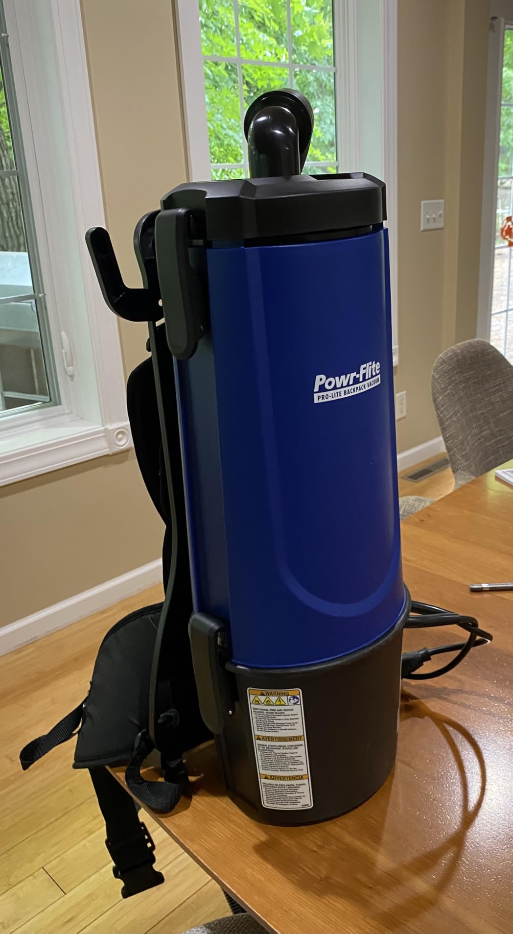 Powr-Flite Pro-Lite Backpack Vacuum Cleaner, 4-Quart Canister, BP4S customer photo 1