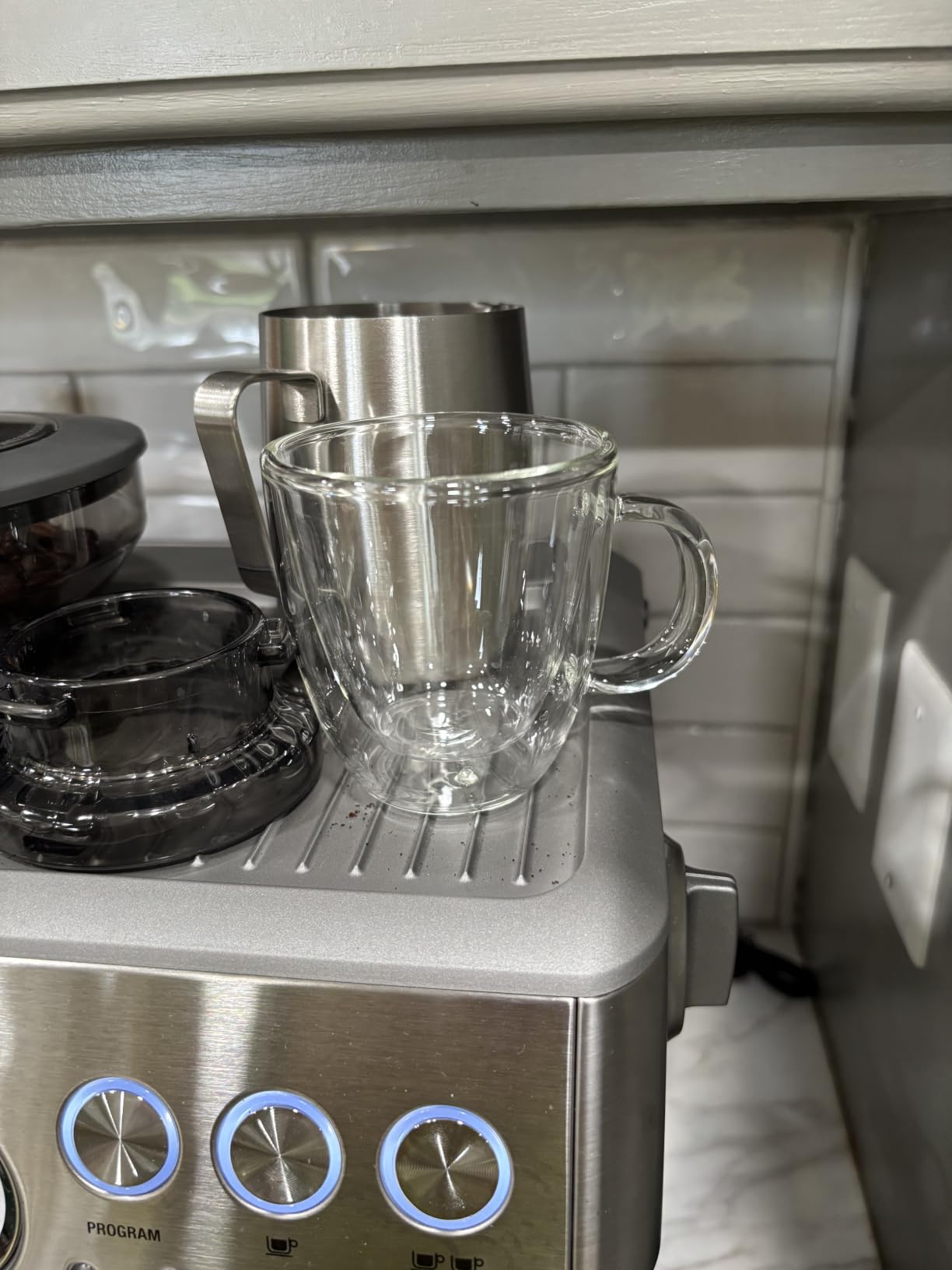 JoyJolt Savor Double Wall Insulated Glasses Espresso Mugs (Set of 2) - 5.4-Ounces customer photo 2