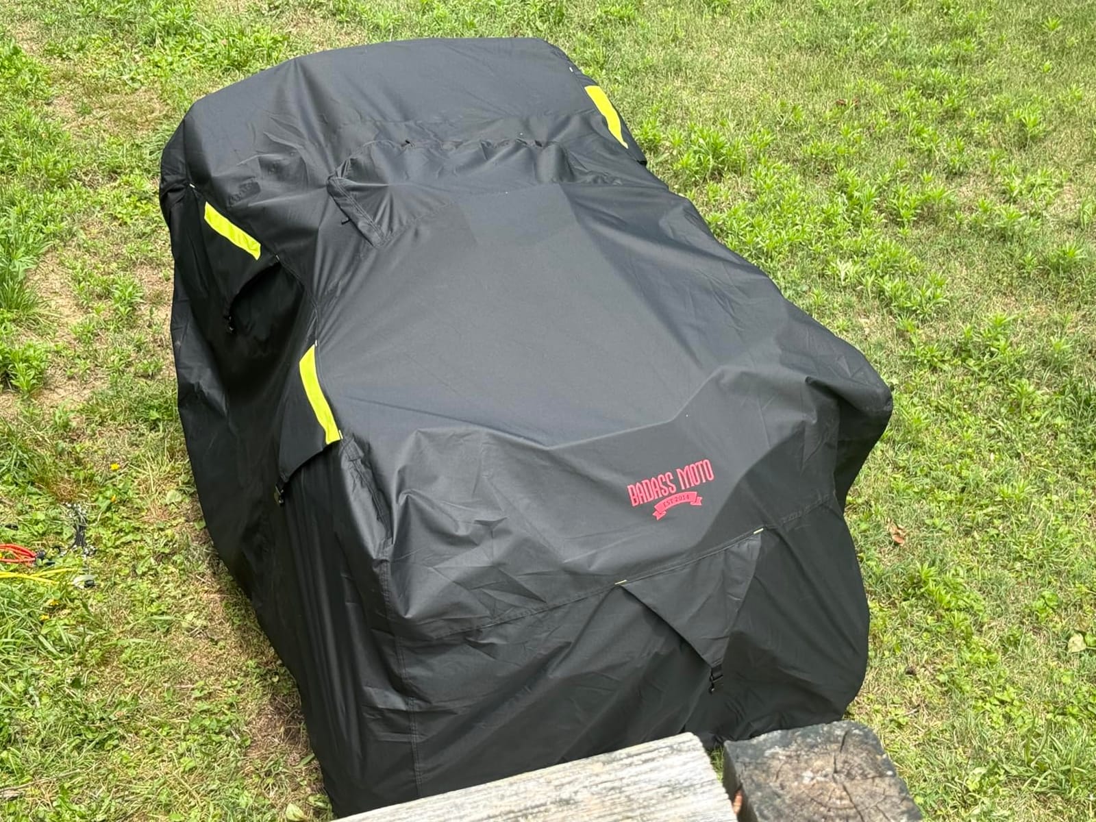 Badass Moto ATV Covers Waterproof Outdoor Heavy Duty, Rip-Resistant, Night-Reflective Quad Cover, 4 Wheeler Cover, Easy-Access Zipper & Vents Four Wheeler Accessories - ATV Gifts, Large 96 Long customer photo 1