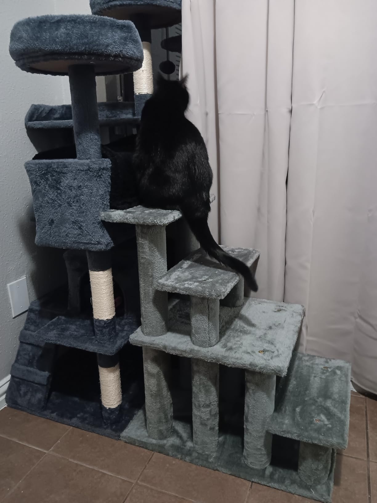 Furhaven Steady Paws Multi-Step Pet Stairs for High Beds & Sofas - Cream, 3-Step customer photo 1