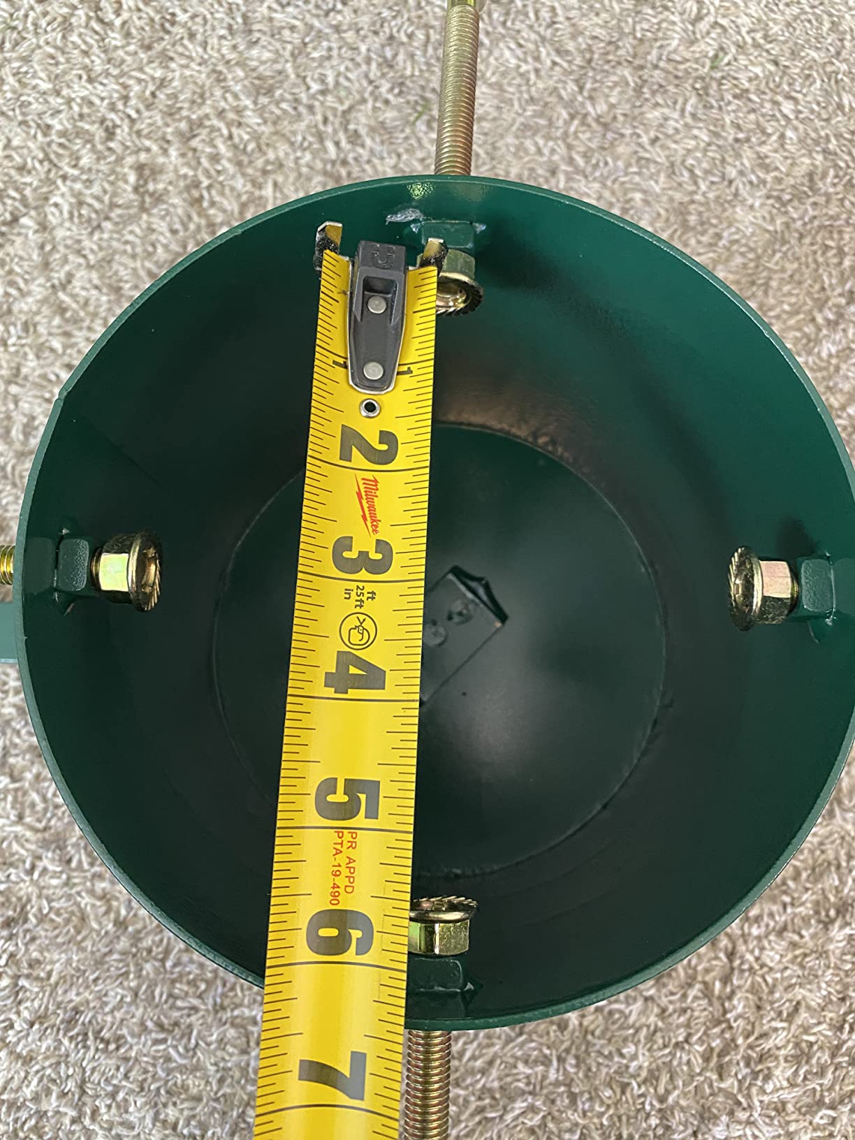 Goliath Welded Steel Christmas Tree Stand for Live Trees 5 to 12 Foot customer photo 2