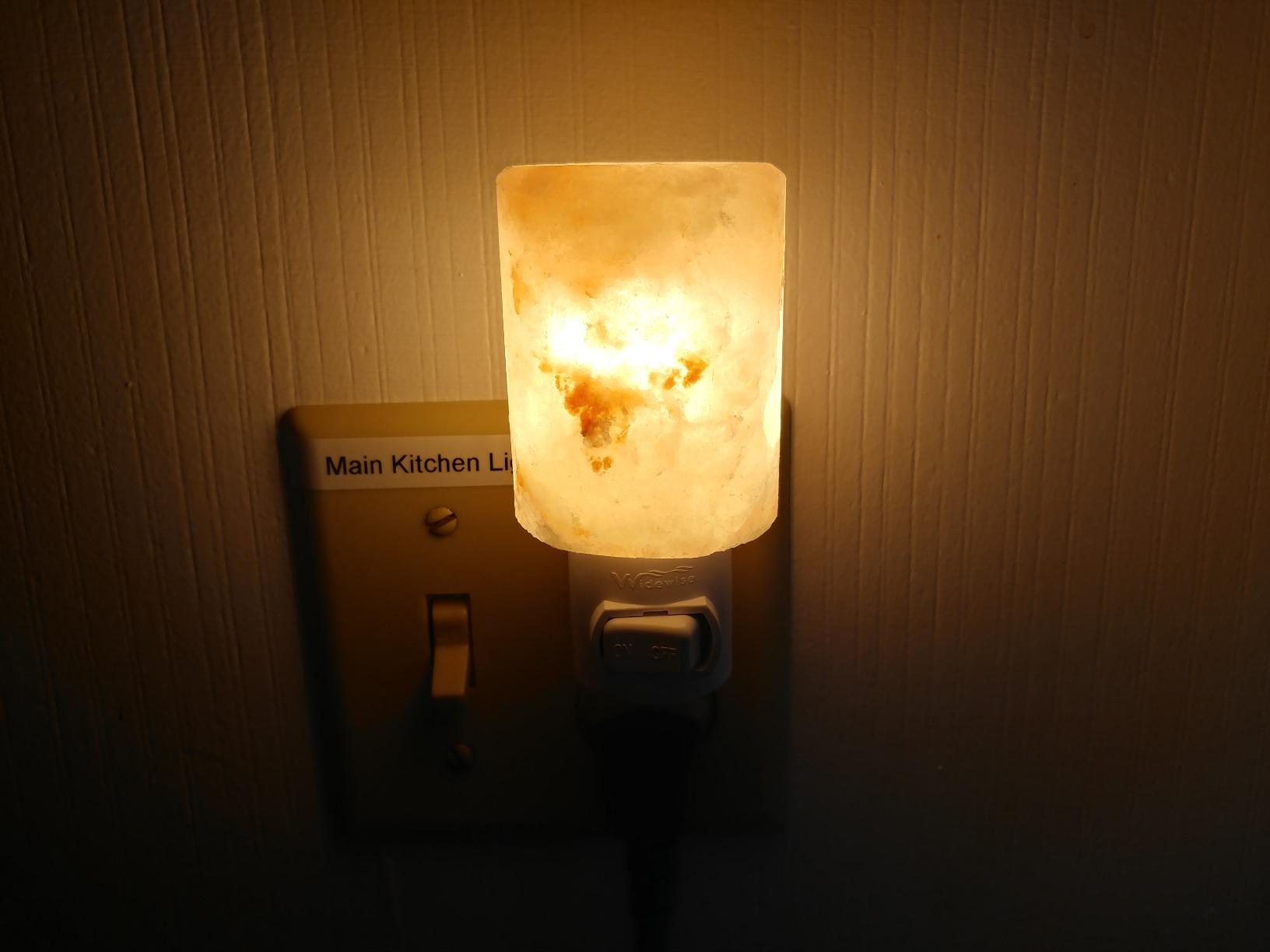 Syntus Himalayan Salt Lamp | Natural, Himalayan Salt Lamp, UL Listed Plug, Air Purifying, Decoration, Wall Light, Bulb Replacement, Durability customer photo 1