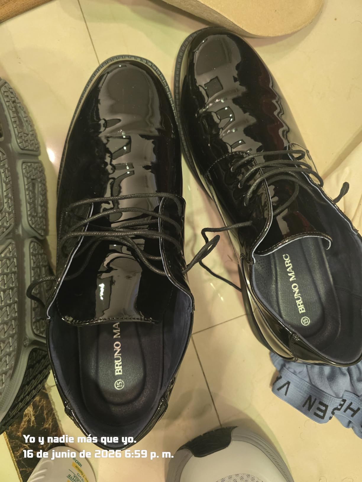 Bruno Marc Men's Business Shoes Derby Lace-Up Shoes Suit Shoes Leather with Oxford Lining customer photo 2