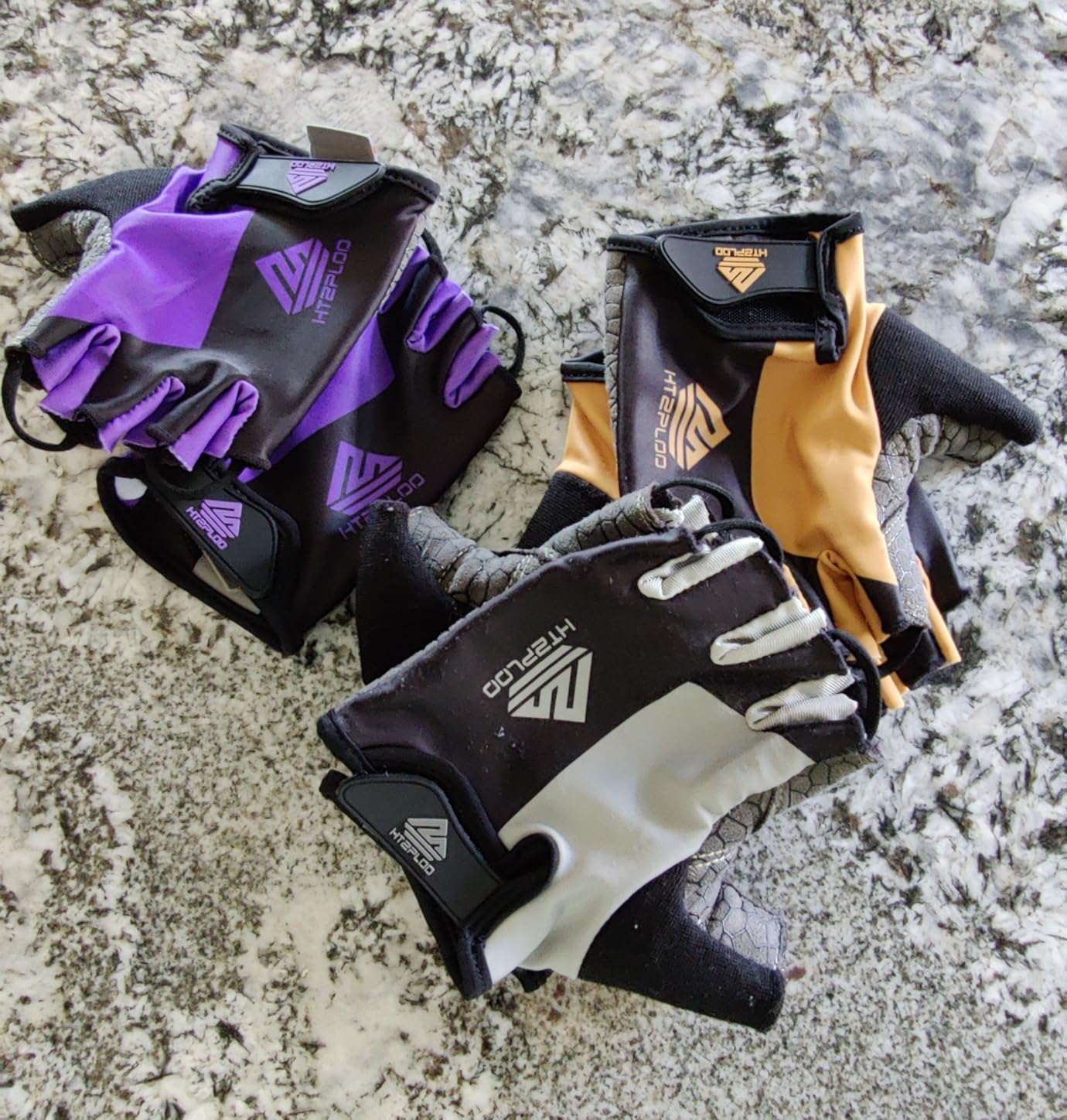 Bike Gloves for Men Women with Anti-Slip Shock-Absorbing Pad, Light Weight Half-Finger Cycling Gloves customer photo 1
